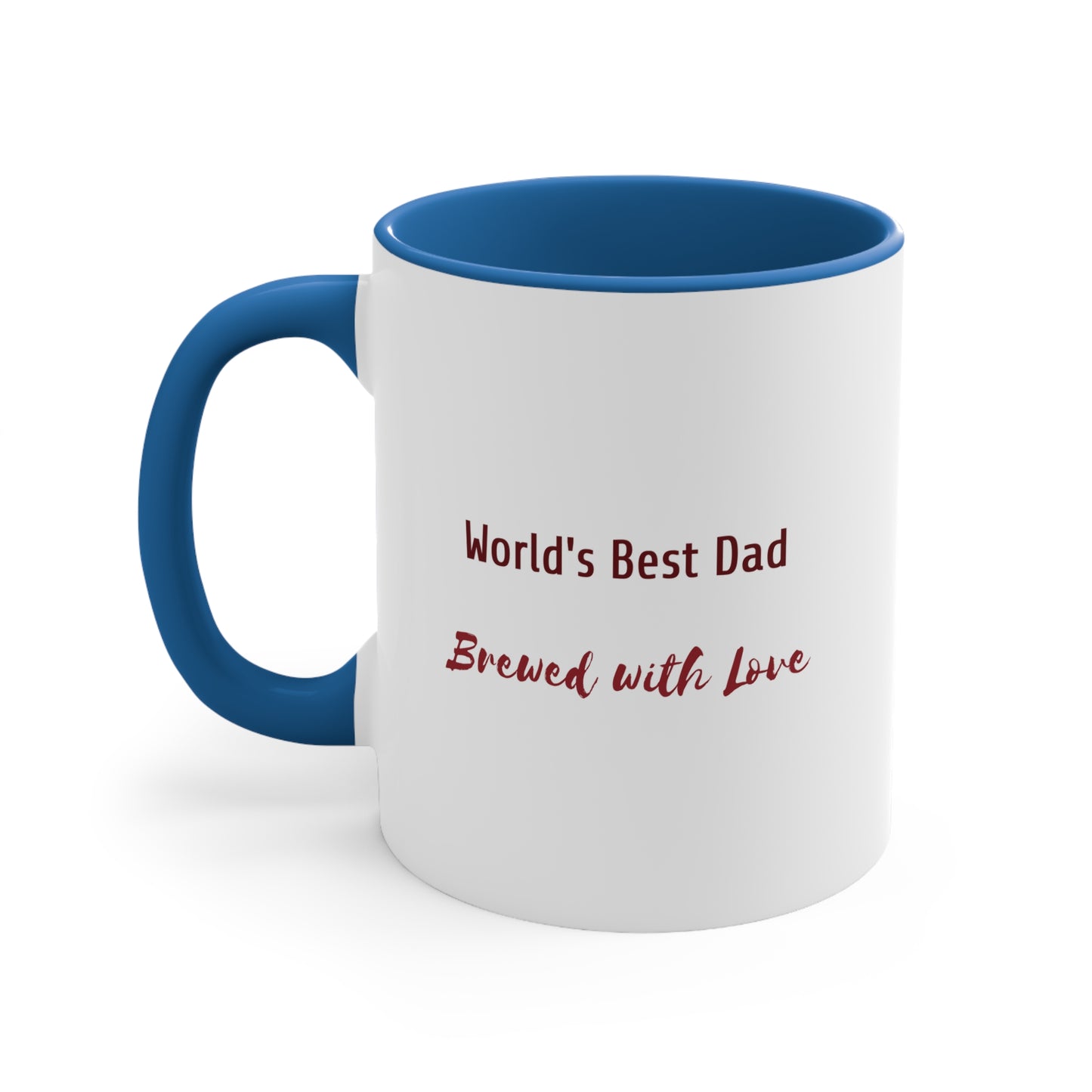 Father's Day Coffee Mug - World's Best Dad, Brewed with Love. Father's Day gift, Coffee Lover, dad gift, ceramic cup, Gift Ideas