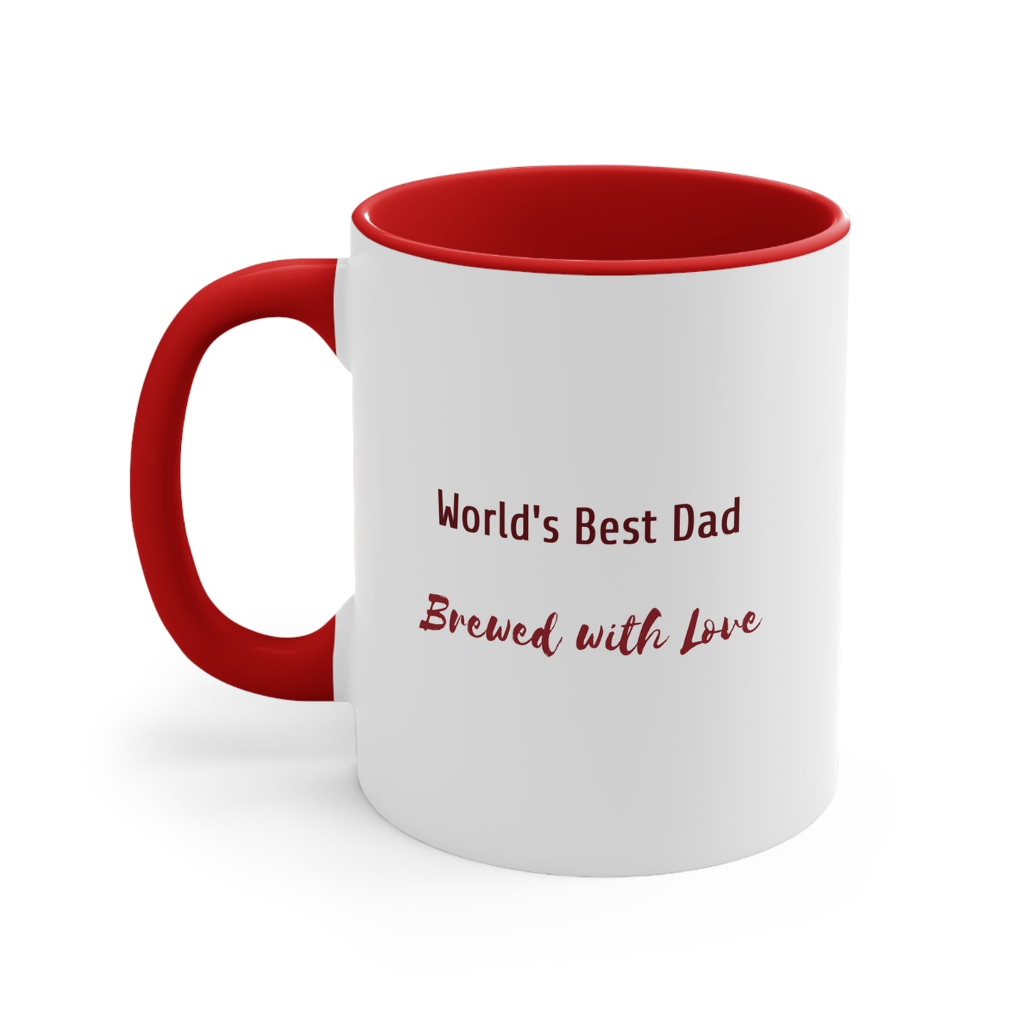 Father's Day Coffee Mug - World's Best Dad, Brewed with Love. Father's Day gift, Coffee Lover, dad gift, ceramic cup, Gift Ideas