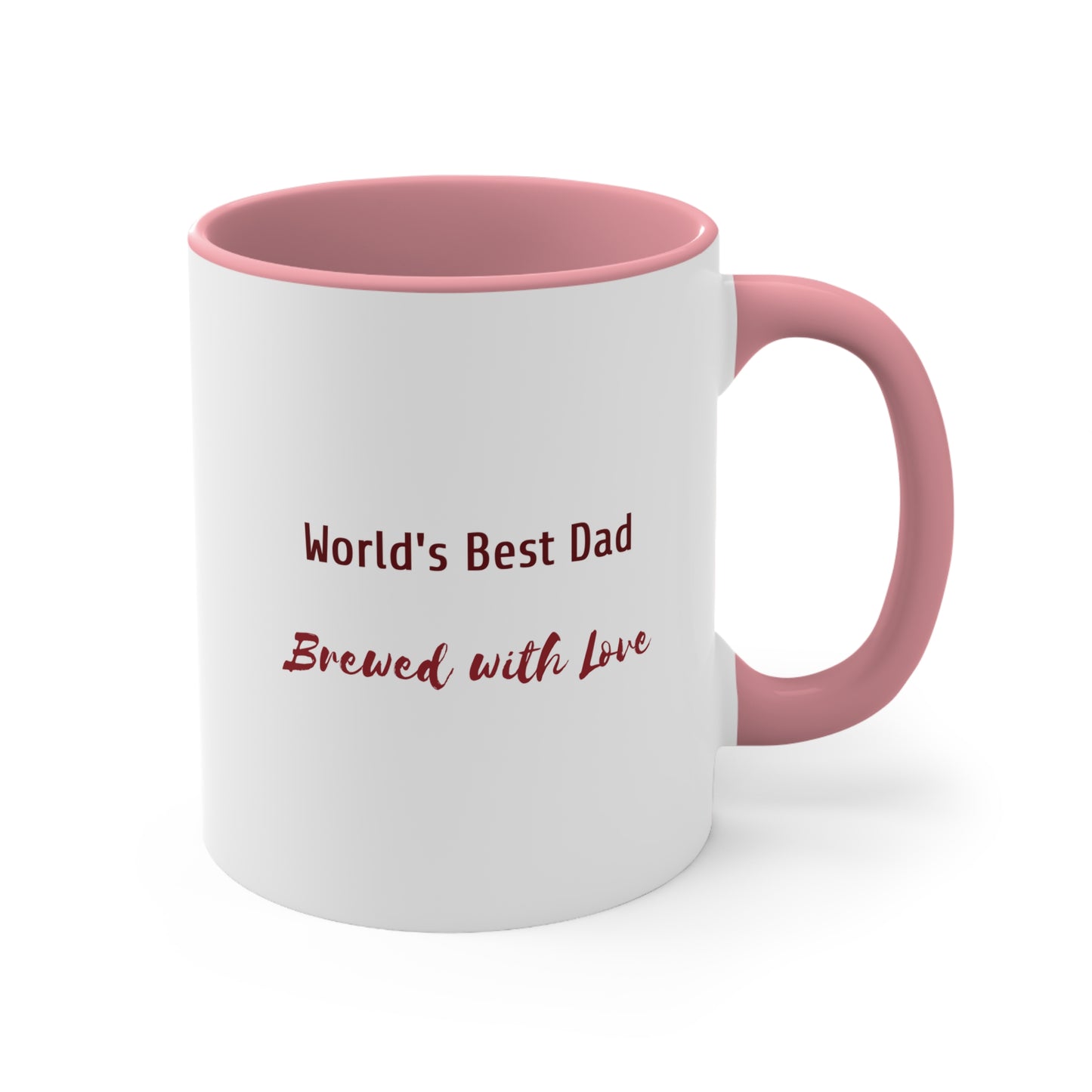 Father's Day Coffee Mug - World's Best Dad, Brewed with Love. Father's Day gift, Coffee Lover, dad gift, ceramic cup, Gift Ideas