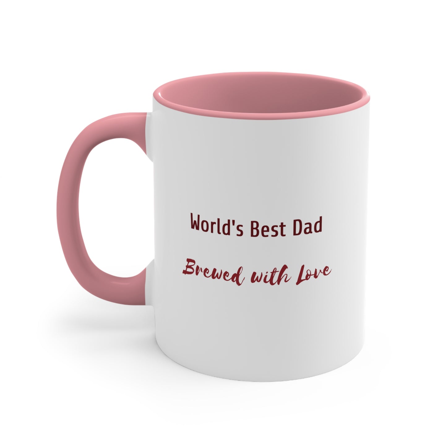 Father's Day Coffee Mug - World's Best Dad, Brewed with Love. Father's Day gift, Coffee Lover, dad gift, ceramic cup, Gift Ideas
