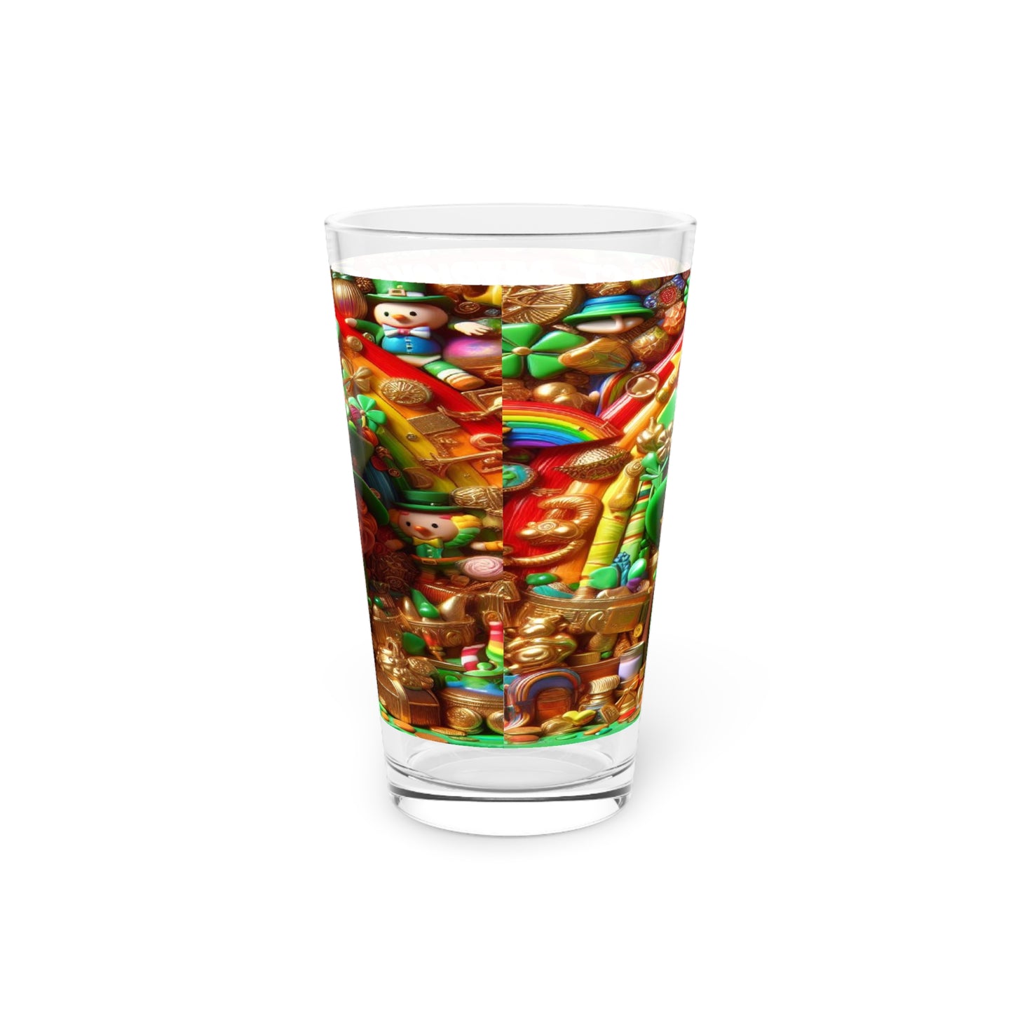 Pint Glass Happy St Patrick's Day 2024 Beer 16 Oz Glass St Patrick's Day Party Gift Gift for Friend Customized Pint Glass