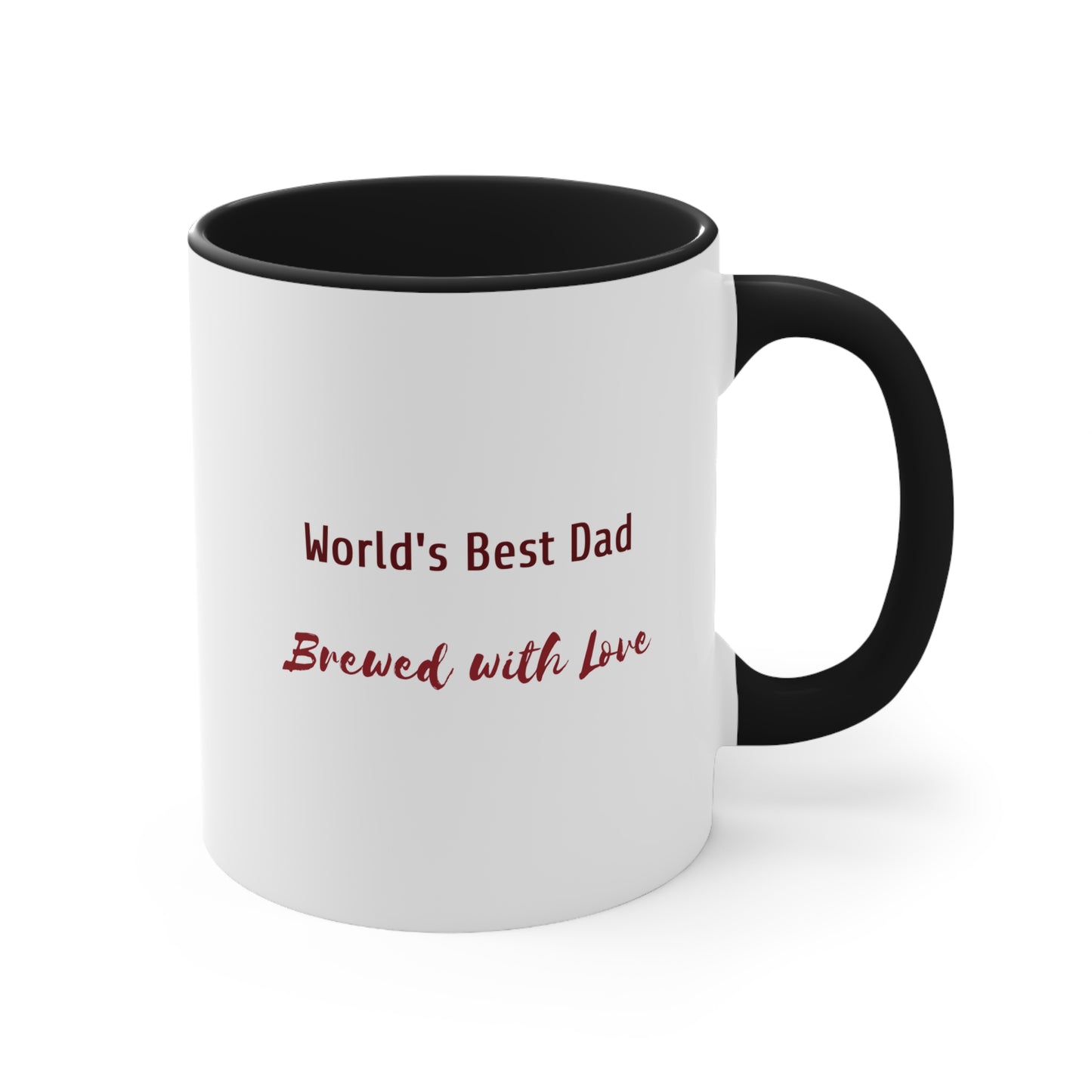 Father's Day Coffee Mug - World's Best Dad, Brewed with Love. Father's Day gift, Coffee Lover, dad gift, ceramic cup, Gift Ideas