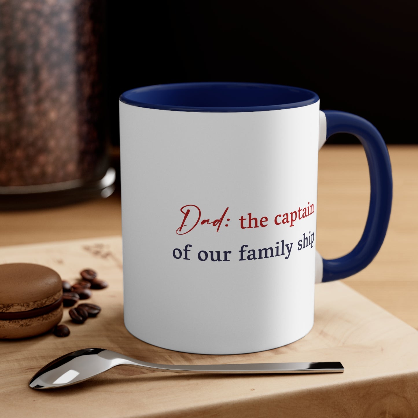 Father's Day Coffee Mug - Dad: the captain of our family ship. Gift Ideas, Gift for Dad, Father's Day Day Gift, Sublimation, Printed Mug
