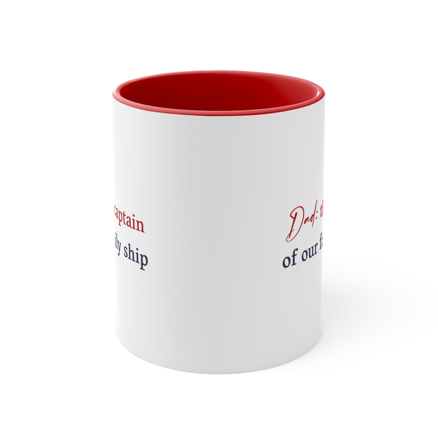 Father's Day Coffee Mug - Dad: the captain of our family ship. Gift Ideas, Gift for Dad, Father's Day Day Gift, Sublimation, Printed Mug