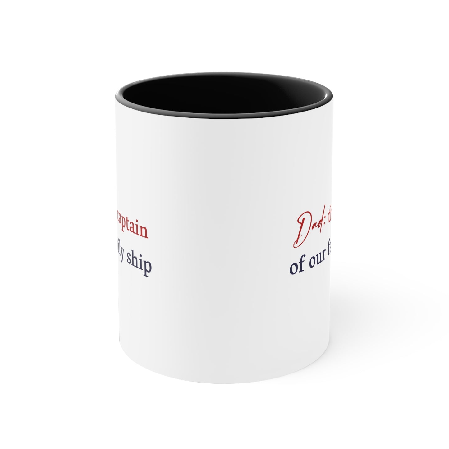 Father's Day Coffee Mug - Dad: the captain of our family ship. Gift Ideas, Gift for Dad, Father's Day Day Gift, Sublimation, Printed Mug