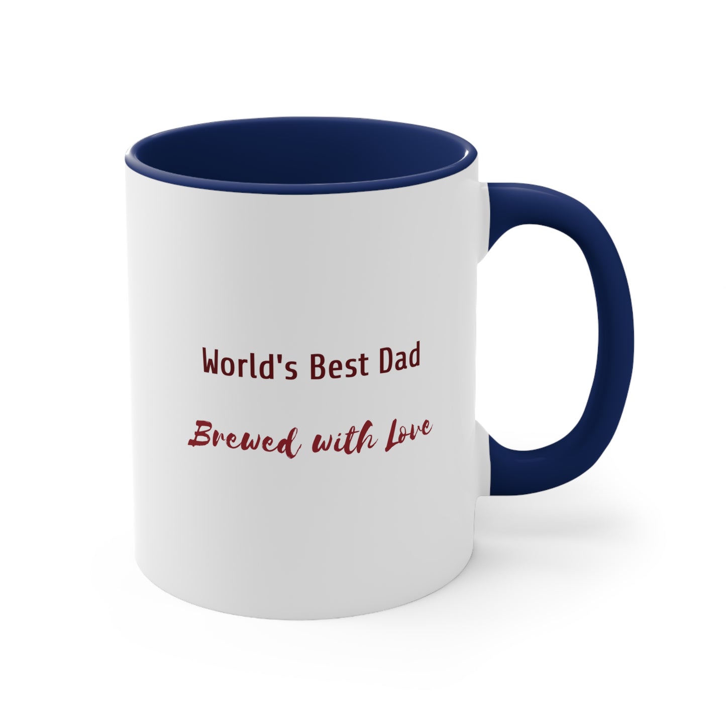 Father's Day Coffee Mug - World's Best Dad, Brewed with Love. Father's Day gift, Coffee Lover, dad gift, ceramic cup, Gift Ideas