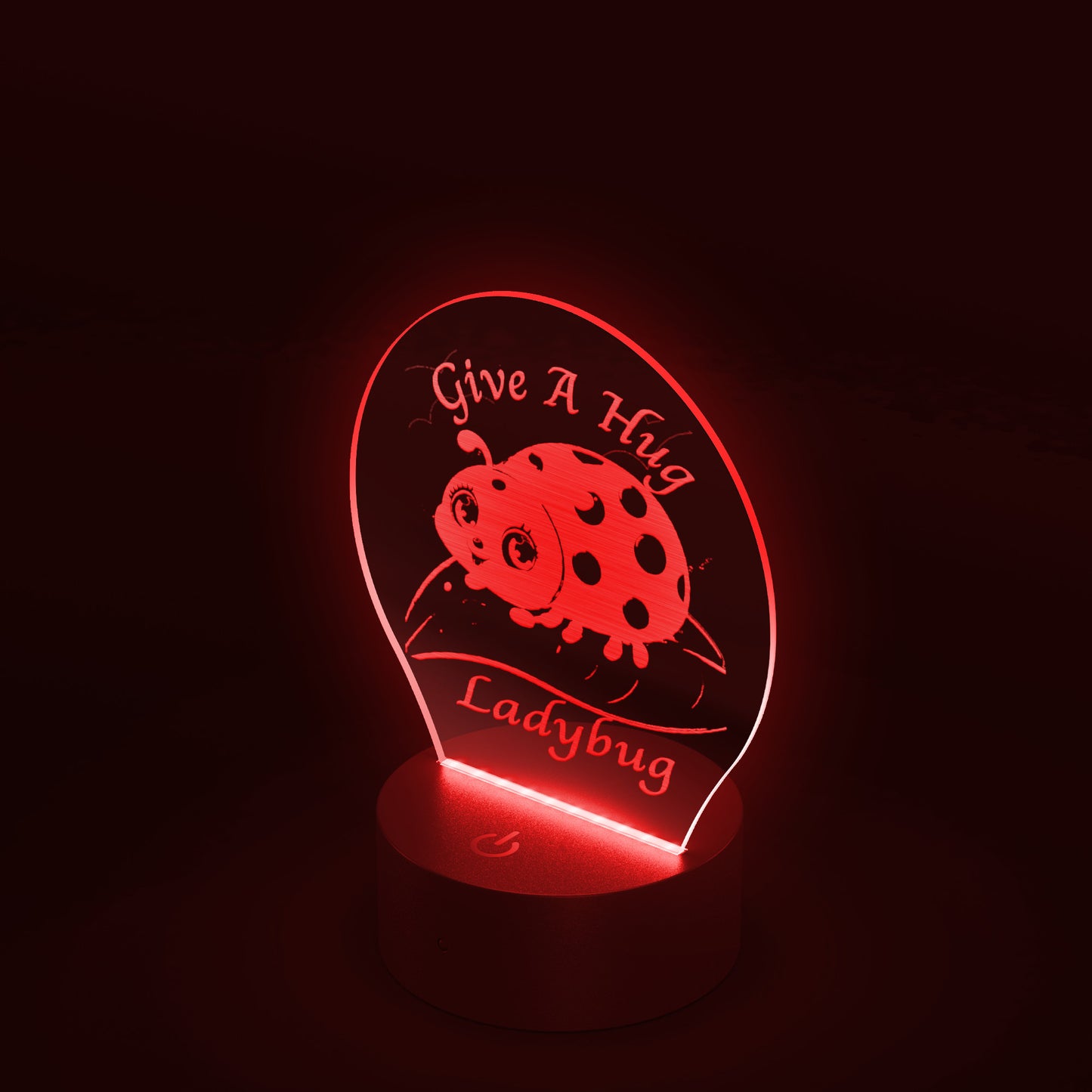 Embrace the Night with Give a Hug Ladybug – Your Colorful Companion for Sweet Dreams and Comforting Glow! Night Light Adorable Décor LED