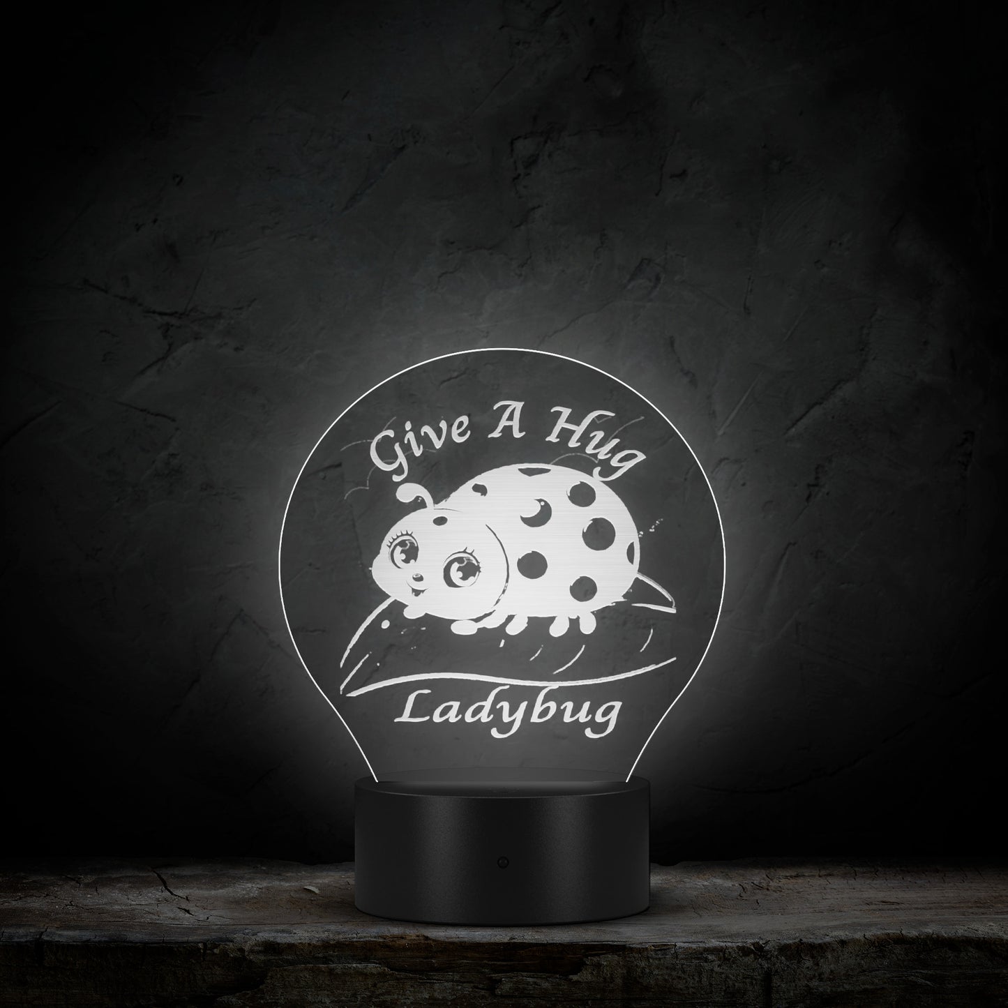 Embrace the Night with Give a Hug Ladybug – Your Colorful Companion for Sweet Dreams and Comforting Glow! Night Light Adorable Décor LED