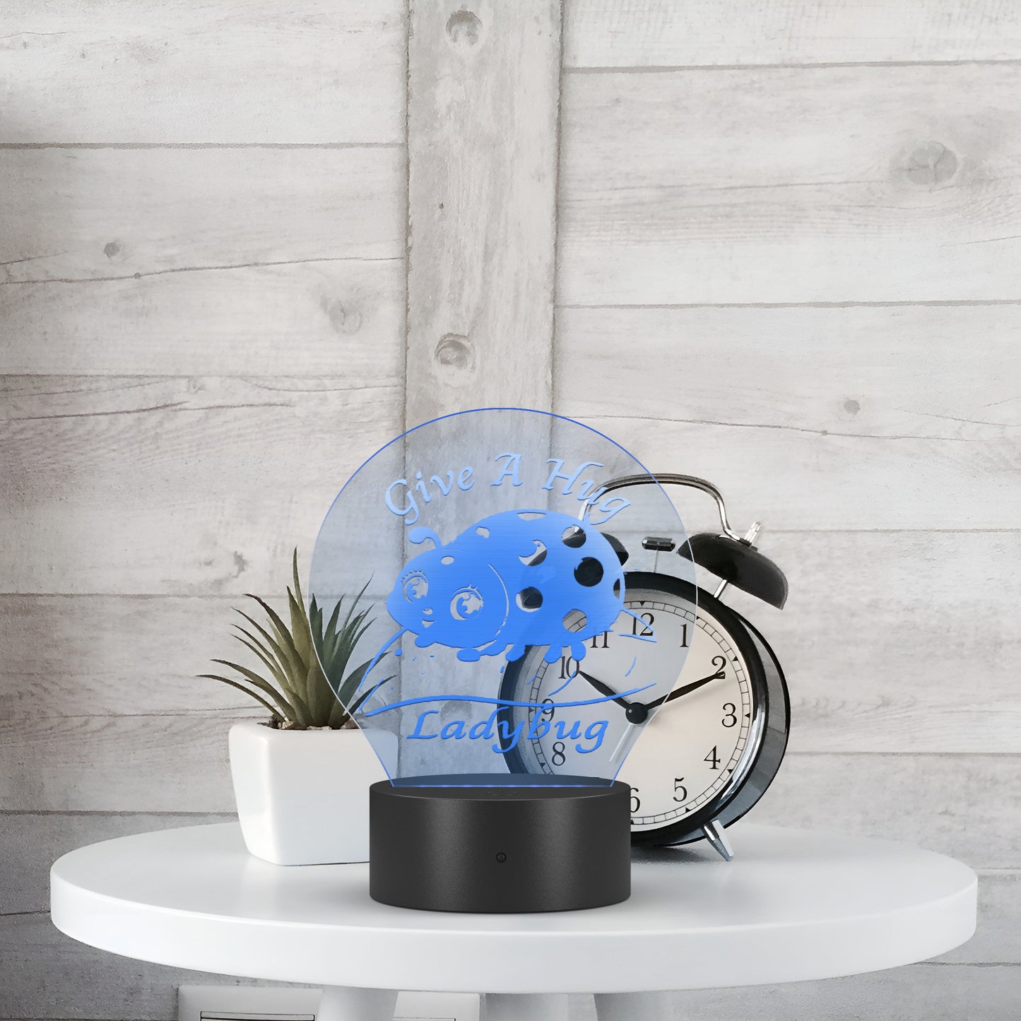 Embrace the Night with Give a Hug Ladybug – Your Colorful Companion for Sweet Dreams and Comforting Glow! Night Light Adorable Décor LED