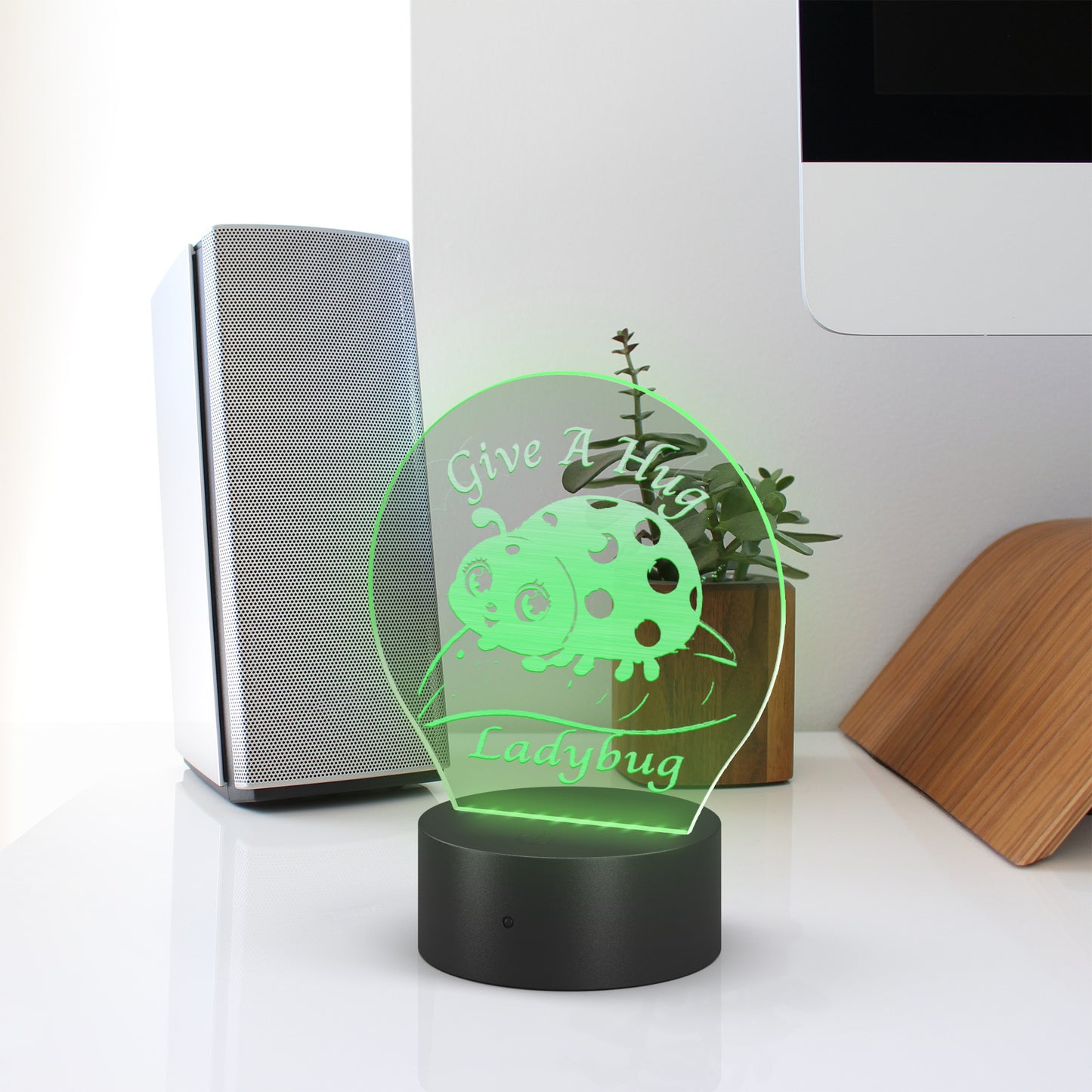 Embrace the Night with Give a Hug Ladybug – Your Colorful Companion for Sweet Dreams and Comforting Glow! Night Light Adorable Décor LED