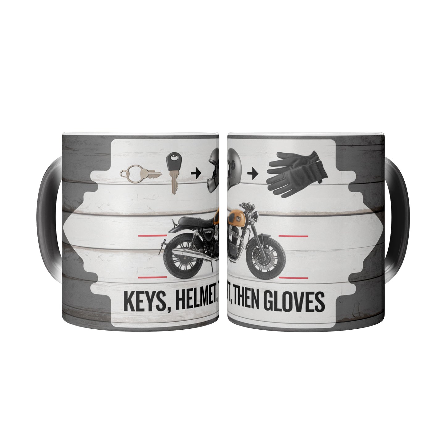 Keys, Helmet, Gloves: Biker's Checklist! π Perfect Magic Mug for That Classic 'Forgot My Keys' Moment! π΄ββοΈπ