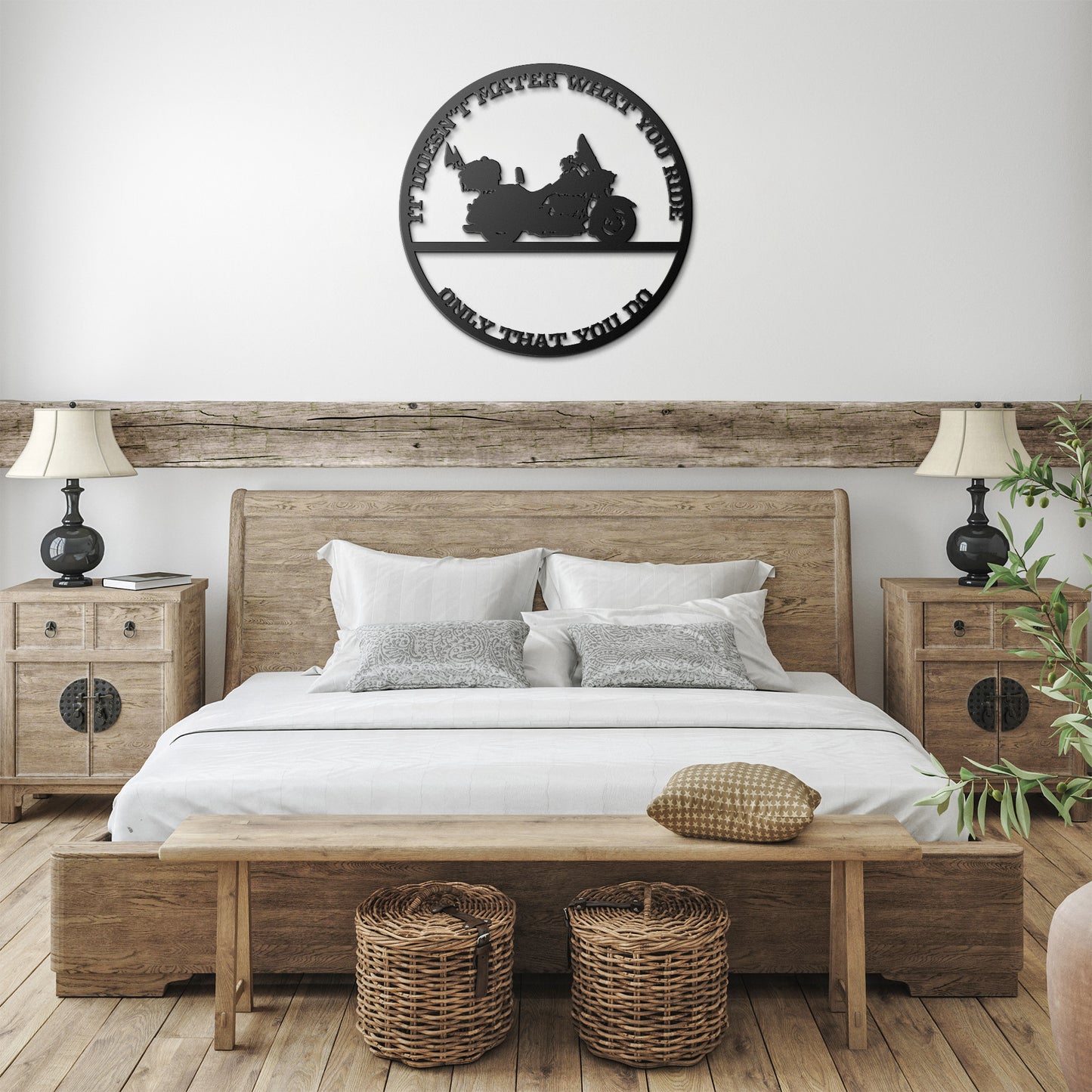 Personalized With Your Bike Metal Wall Art It Doesn't Matter What You Ride, Only That You Do