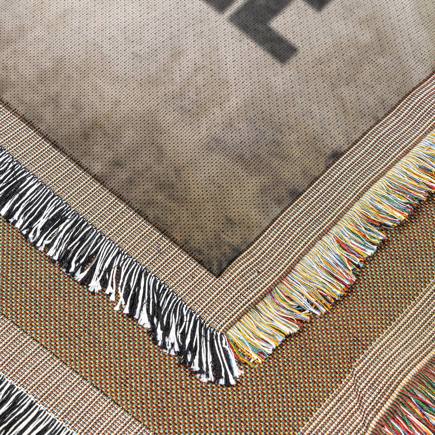 Ride Hard, Live Free Biker Motto Woven Tapestry Blanket - Perfect for Motorcycle Lovers and Biker Decor