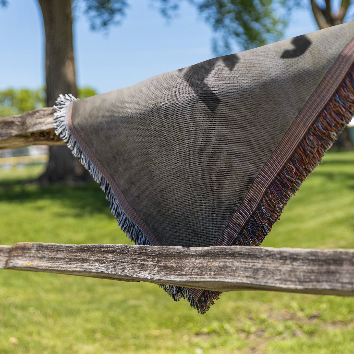Ride Hard, Live Free Biker Motto Woven Tapestry Blanket - Perfect for Motorcycle Lovers and Biker Decor