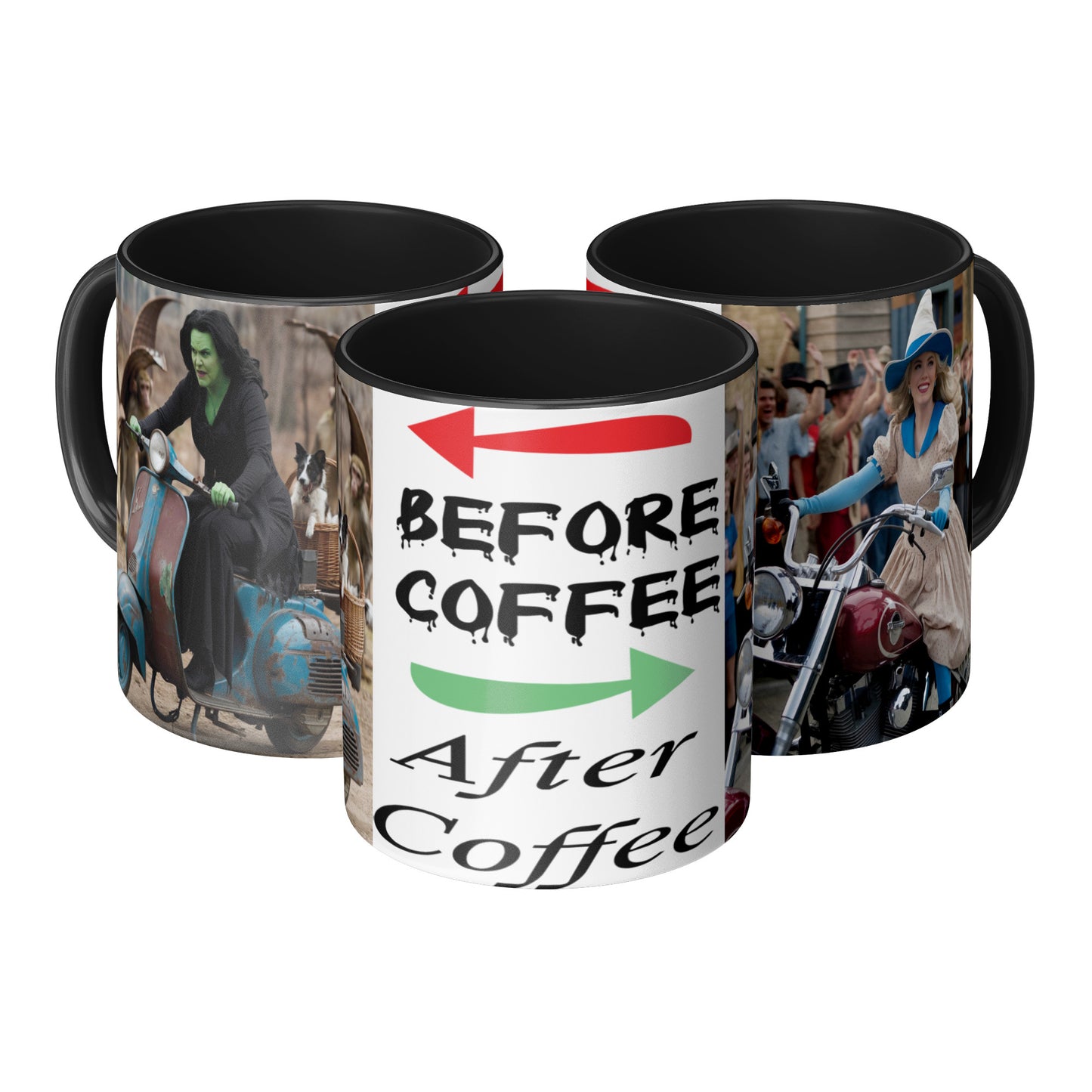 Wicked Witch of West - Glenda Before and After Coffee Mug