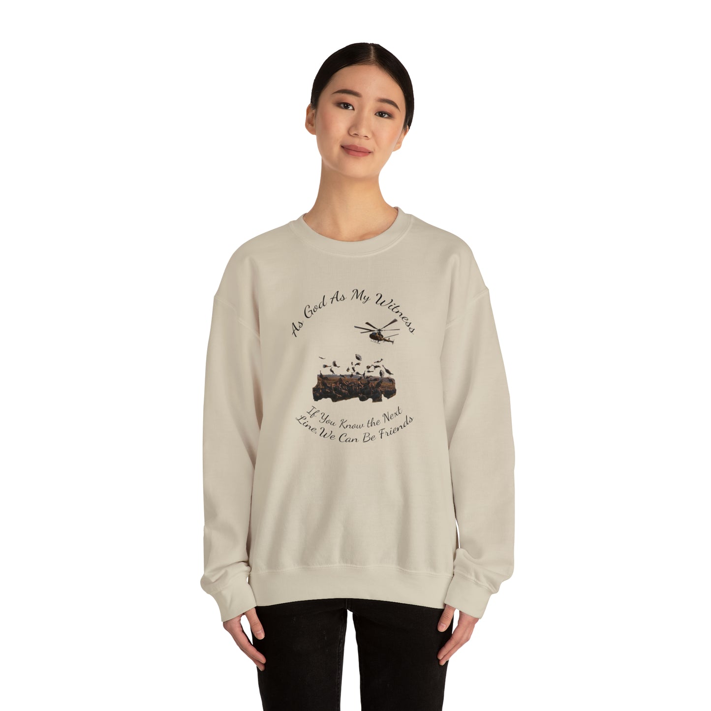 Turkey Drop Extravaganza Sweatshirt WKRP Nostalgia, As God Is My Witness, Join the Flock & Laugh with Friends of Helicopter Hilarity