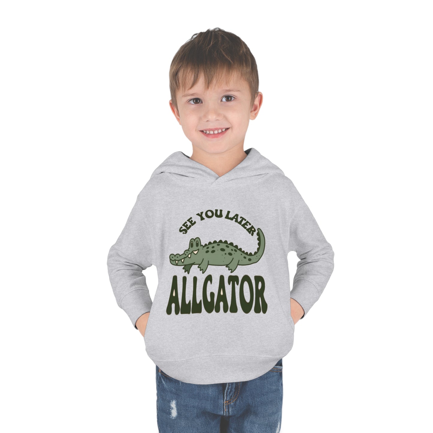 See You Later, Alligator Toddler Hoodie with Cute Cartoon Gator - Snappy Style for Kids