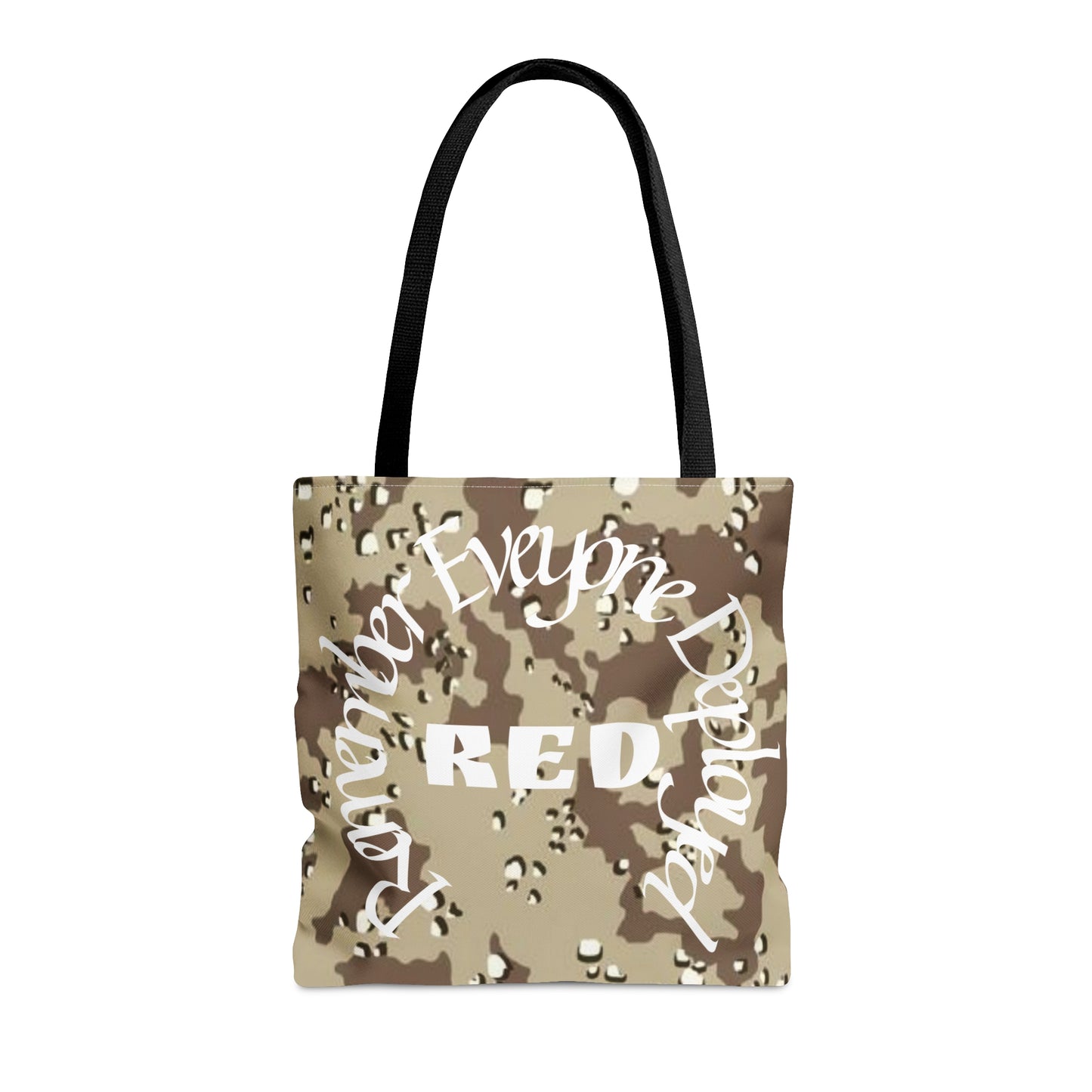 Remember Everyone Deployed Reusable Desert Tote Bag US Army Deployment Navy Marines Coast Guard Eco Friendly