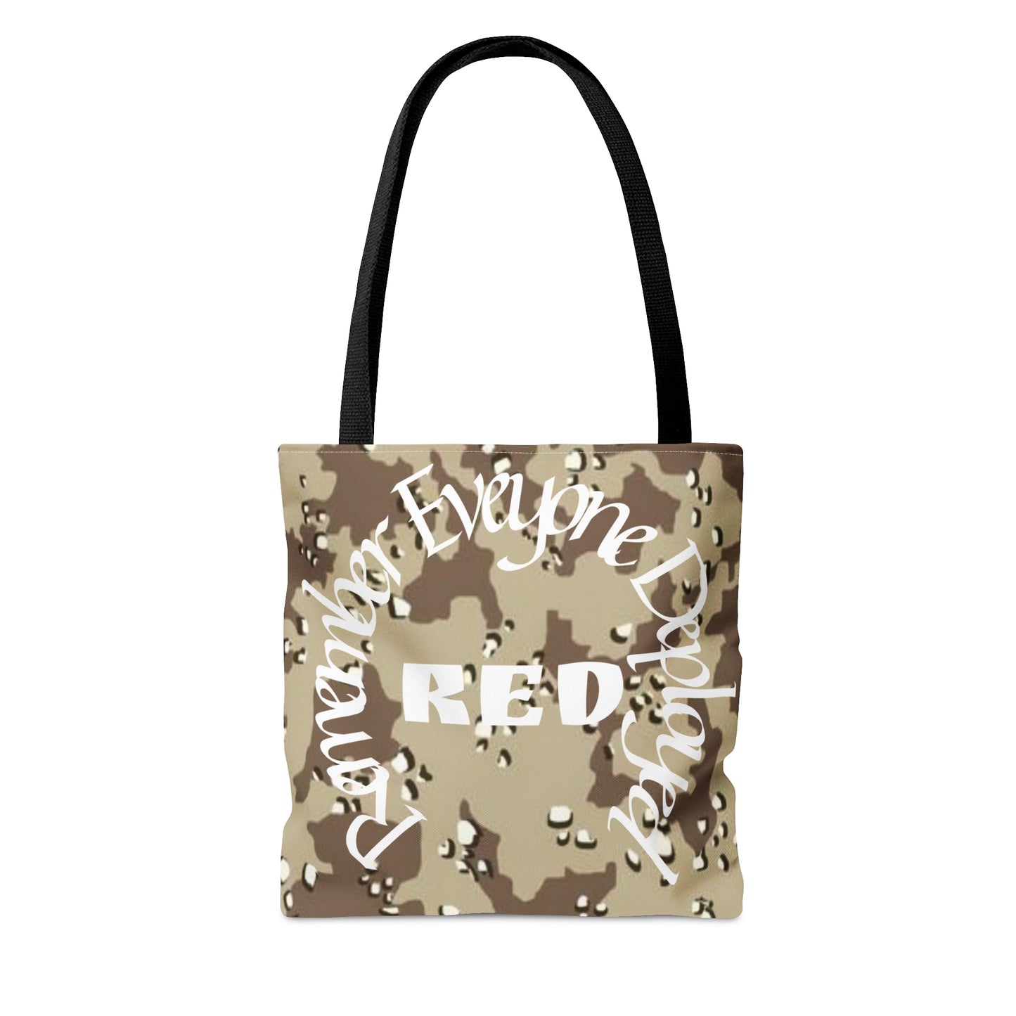 Remember Everyone Deployed Reusable Desert Tote Bag US Army Deployment Navy Marines Coast Guard Eco Friendly