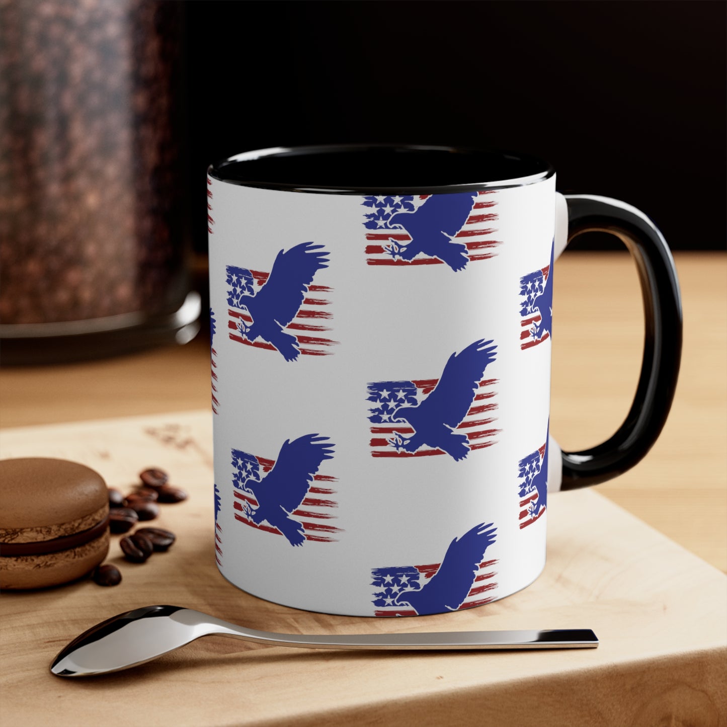 Fourth of July Coffee Mug - Bald Eagle, American Flag - Patriotic Mug, Freedom Mug, 11oz Mug, Independence Day, Sublimation