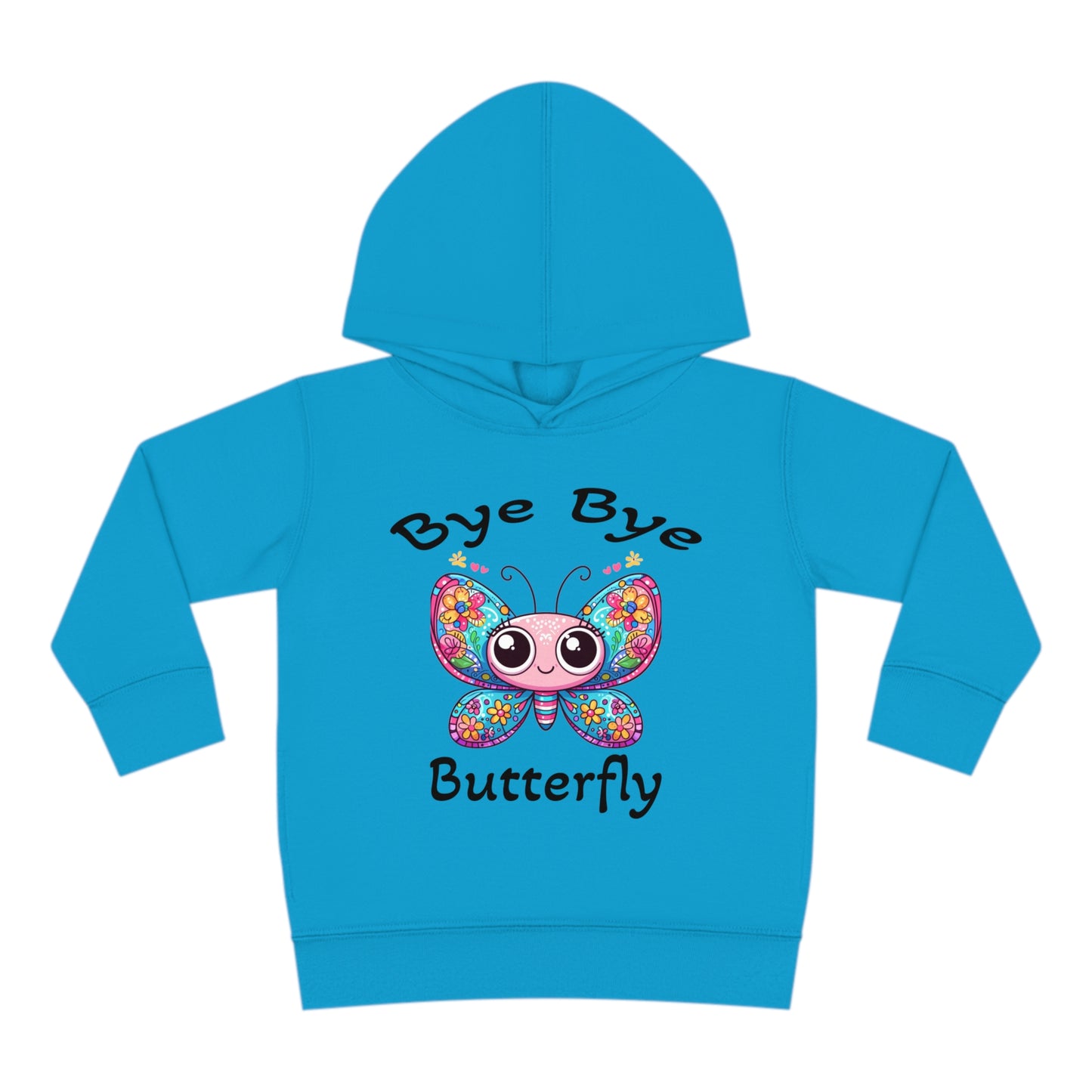 Fun Cute Toddler Hoodie with Cartoonish Butterfly Design, Perfect for Playtime Adventures! Stylish Sweet Grandchild Gift Warm Butterfly