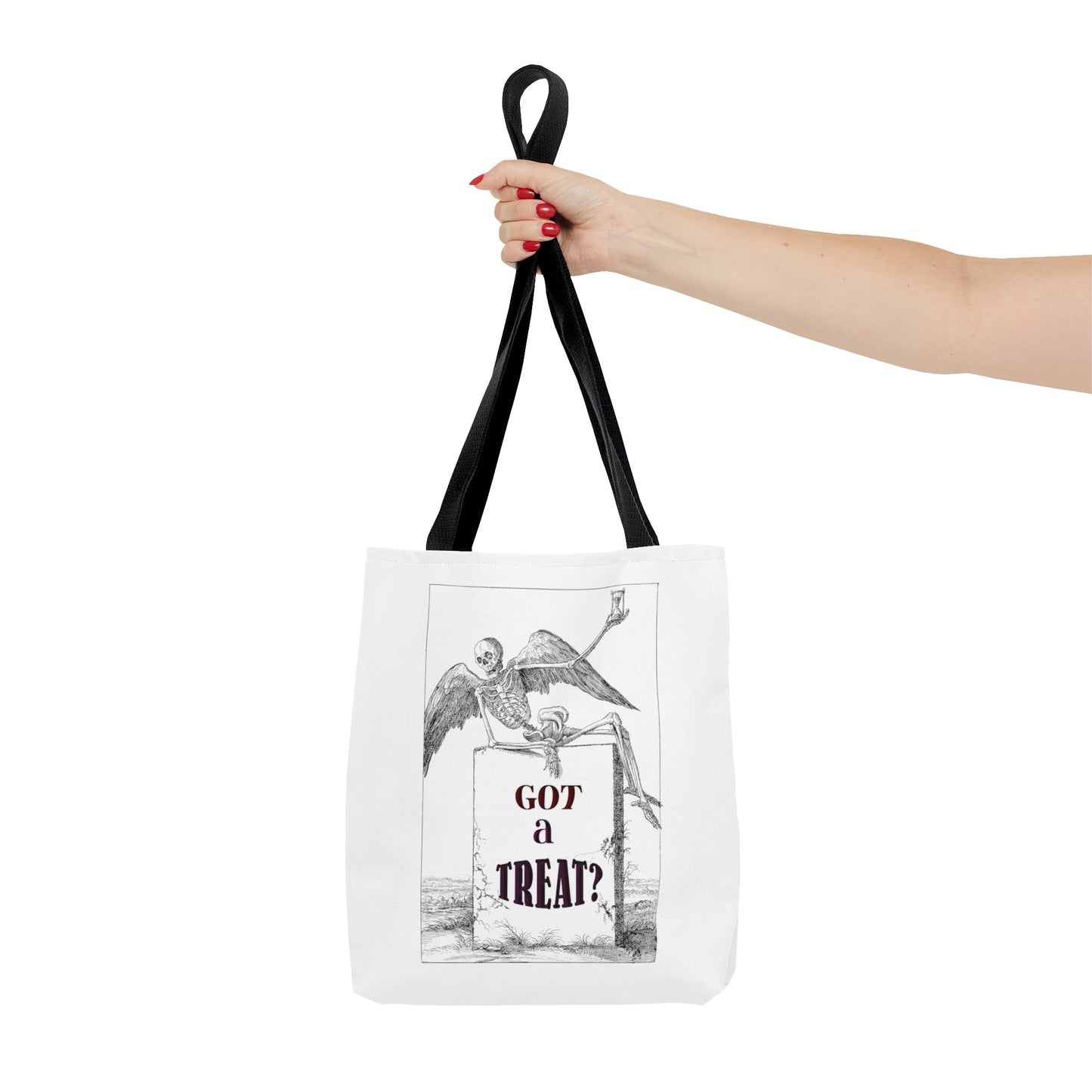 Halloween Large AOP Tote Bag - Got A Treat? - Trick or Treat - Candy Bag - Gift Bag - Spooky Season