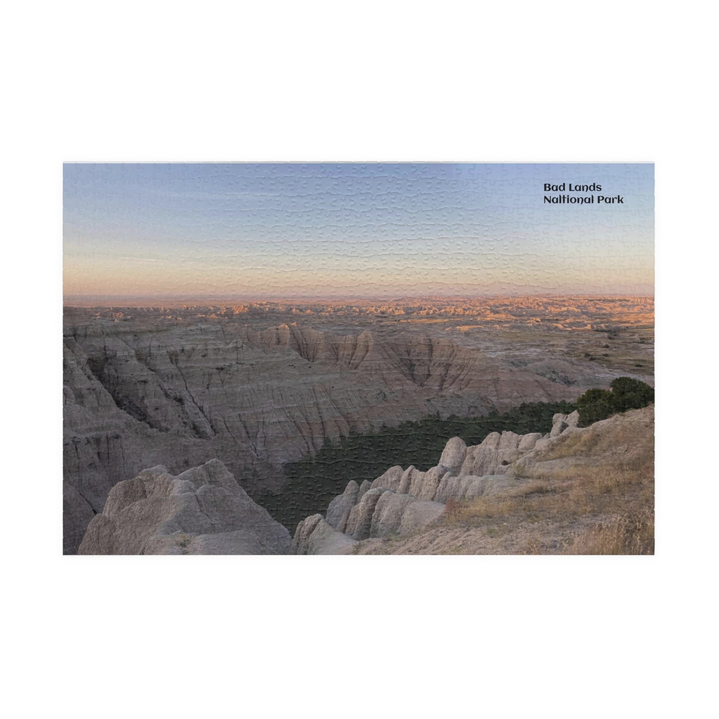 Puzzle US National Parks Series, Badlands Landscape Vista 110, 252, 520,  1014 Pieces Unique Jigsaw Family Adults landscape