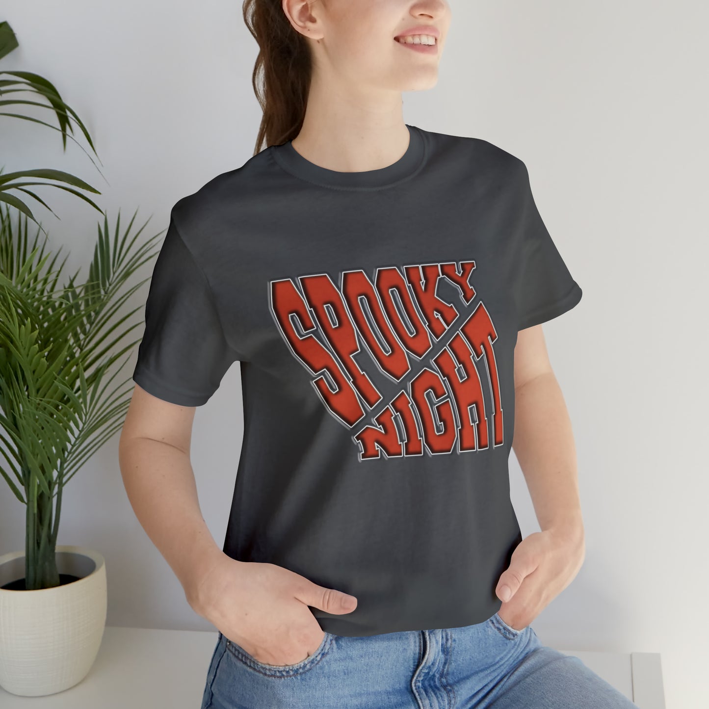 Halloween Short Sleeve T-Shirt - Spooky night. Spooky t-shirt, Costume t-shirt, Party t-shirt, Fall Shirt, Trick or Treat Shirt