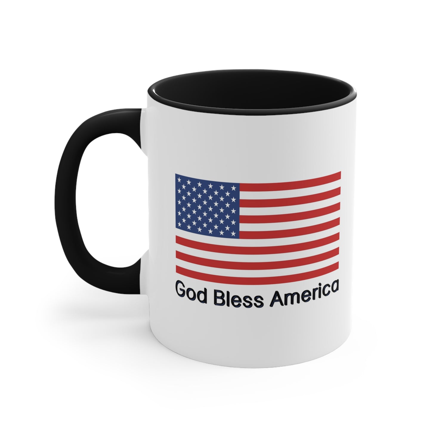 Fourth of July Coffee Mug - God Bless America. Independence Day, Patriotic Drinkware, Holiday Coffee Mug, Coffee Lover