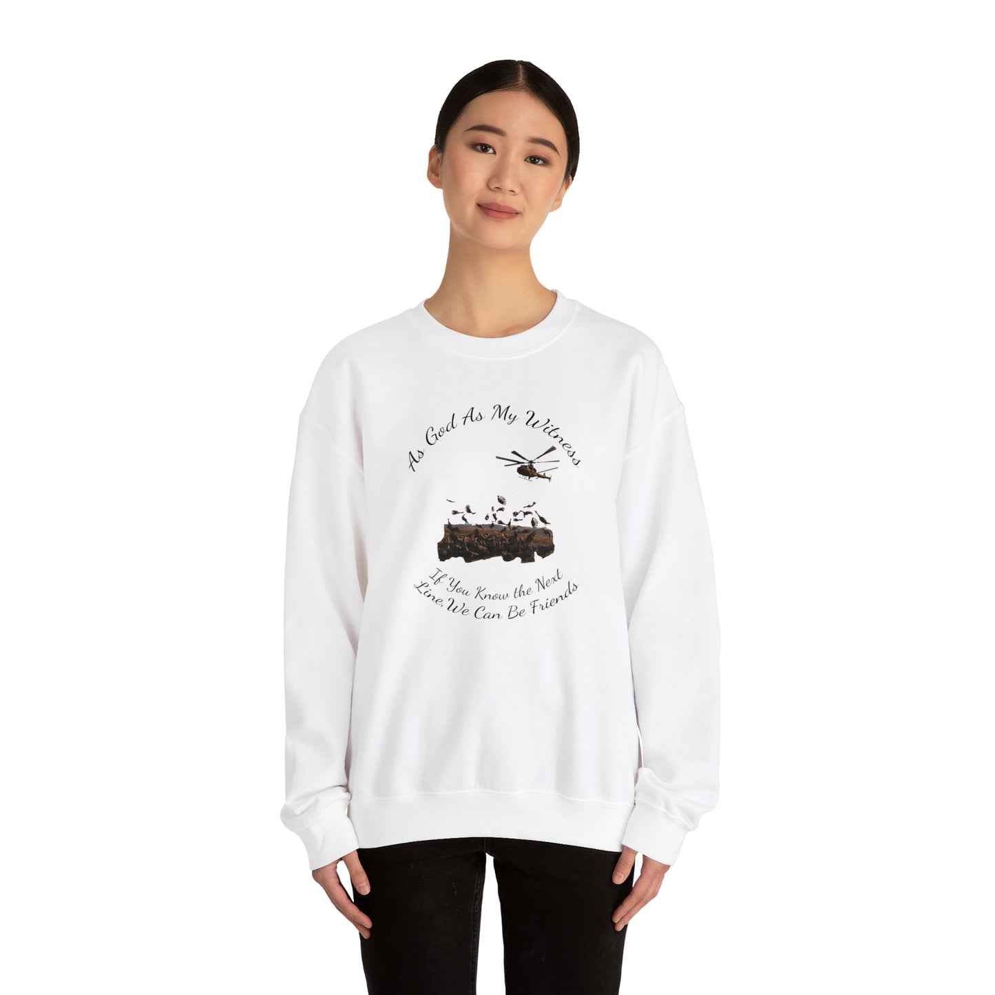 Turkey Drop Extravaganza Sweatshirt WKRP Nostalgia, As God Is My Witness, Join the Flock & Laugh with Friends of Helicopter Hilarity