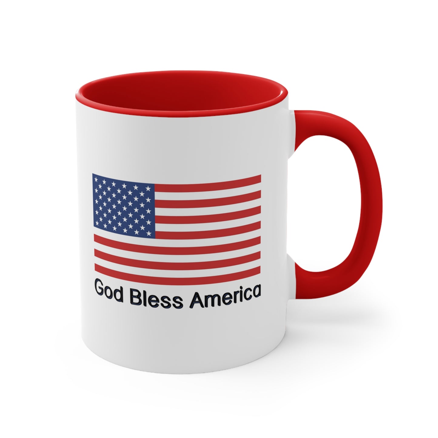 Fourth of July Coffee Mug - God Bless America. Independence Day, Patriotic Drinkware, Holiday Coffee Mug, Coffee Lover