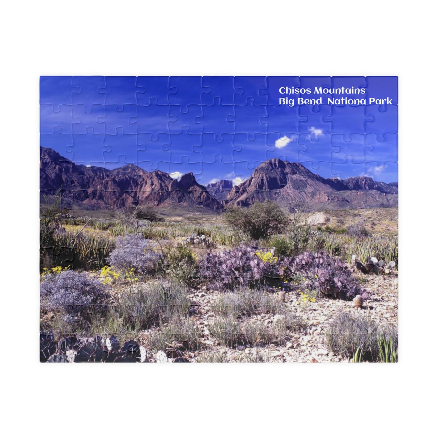 Puzzle US National Parks Series Big Bend Chisos Mountains from Chihuahuan Desert 110 252 520  Pieces Unique Jigsaw Family Adults landscape