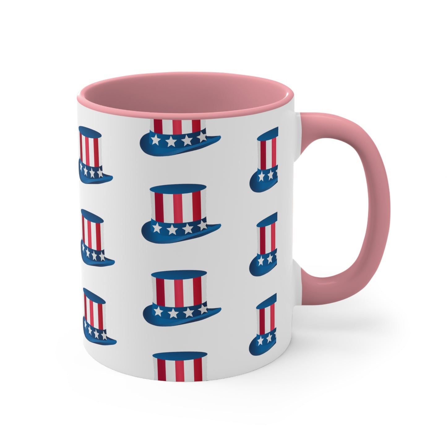 Fourth of July Coffee Mug - Uncle Sam Cap - Patriotic Drinkware, Independence Day, Sublimation, Printed Mug