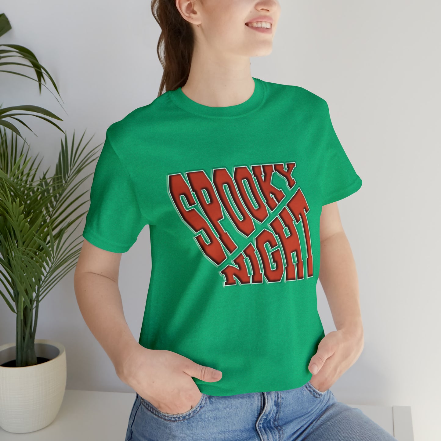 Halloween Short Sleeve T-Shirt - Spooky night. Spooky t-shirt, Costume t-shirt, Party t-shirt, Fall Shirt, Trick or Treat Shirt