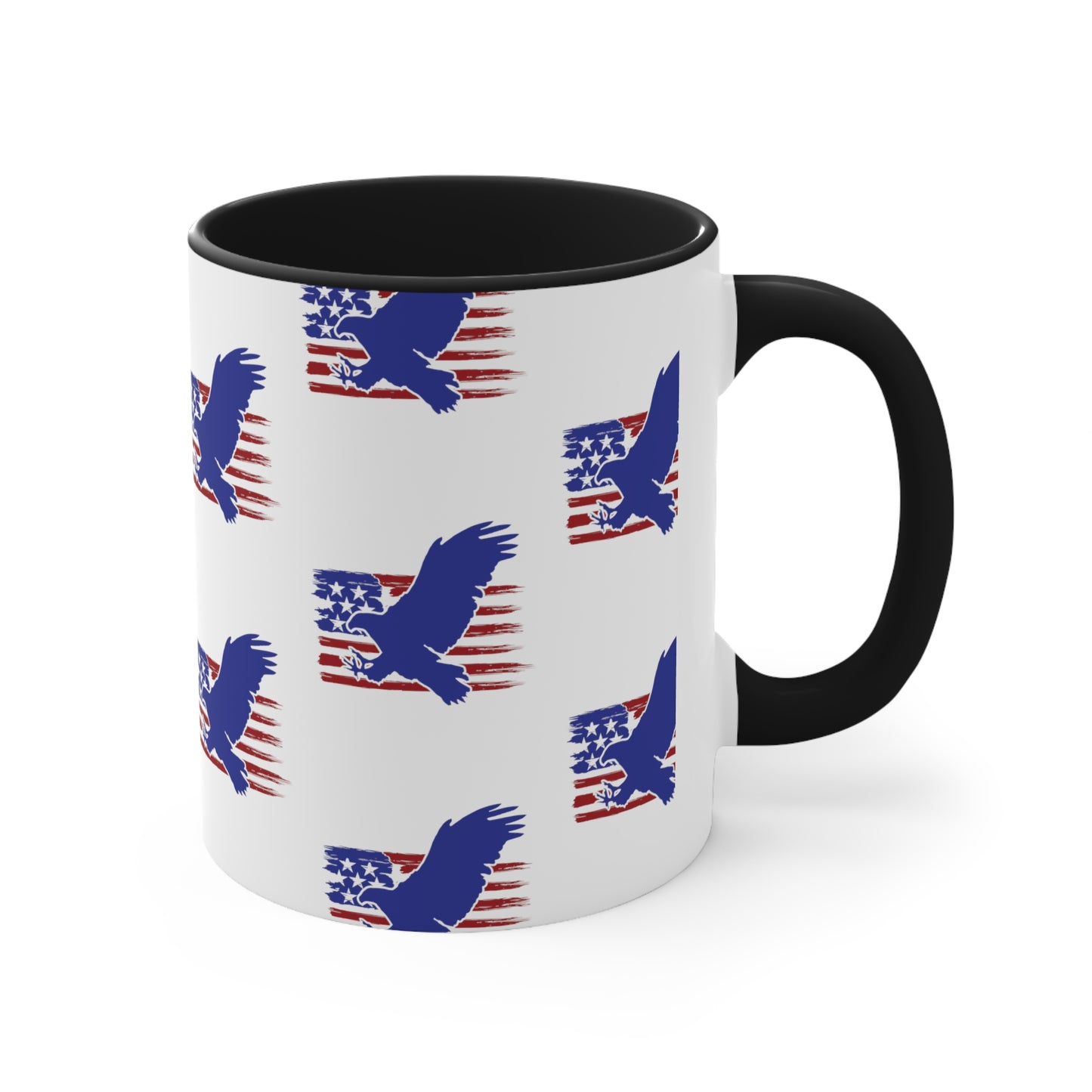 Fourth of July Coffee Mug - Bald Eagle, American Flag - Patriotic Mug, Freedom Mug, 11oz Mug, Independence Day, Sublimation