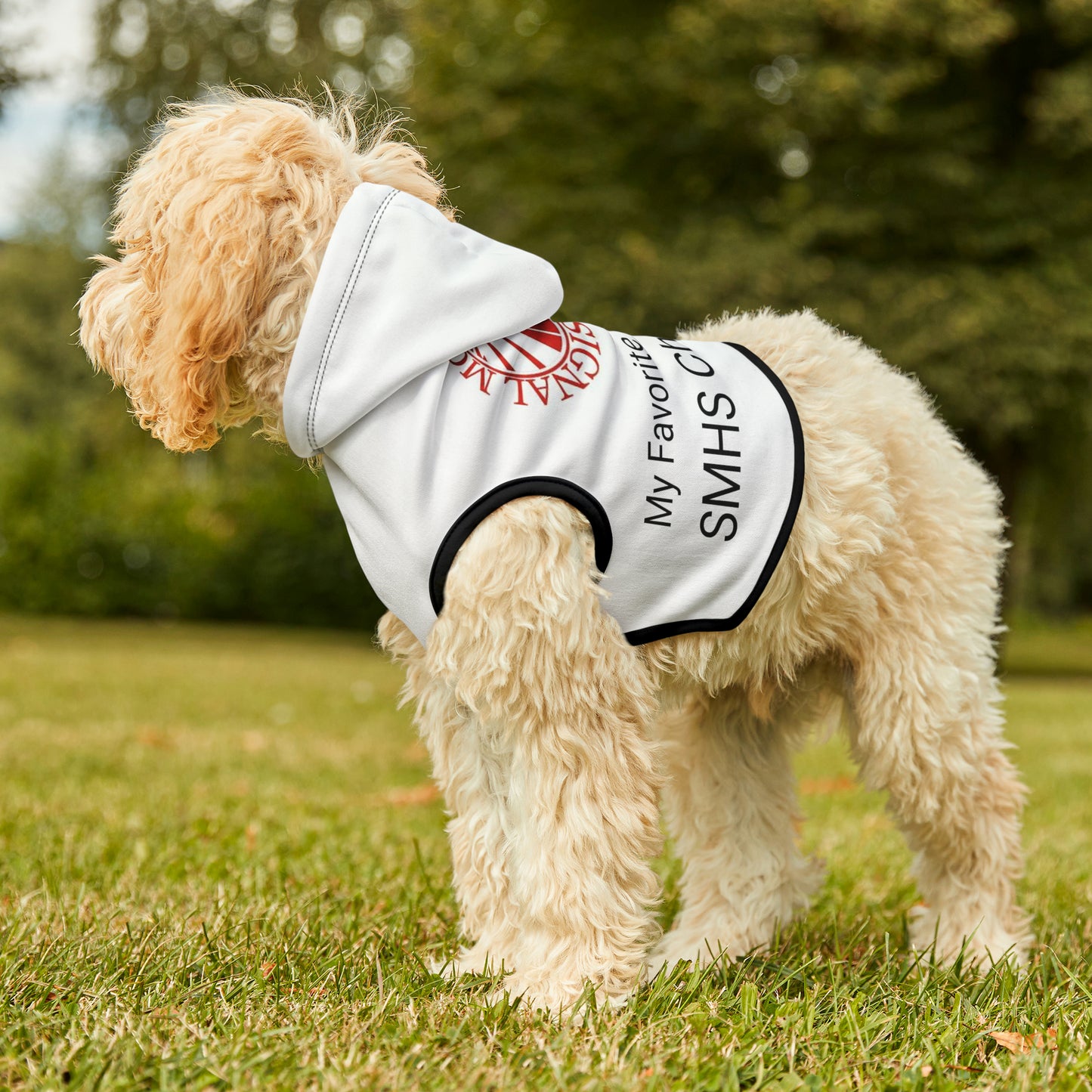 Signal Mountain Cheer Pet Hoodie, My Favorite Hooman is a Signal Mountain Cheerleader.