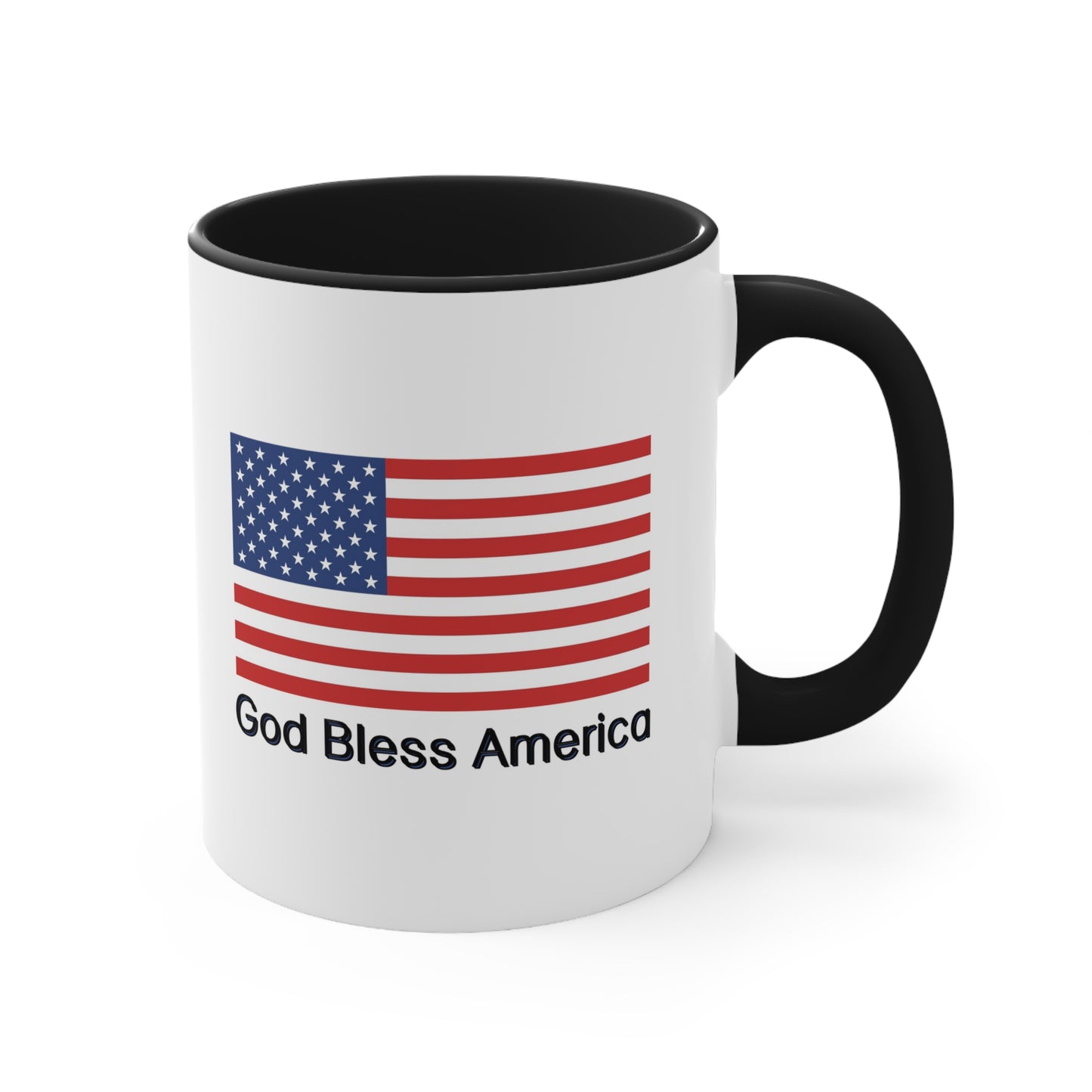 Fourth of July Coffee Mug - God Bless America. Independence Day, Patriotic Drinkware, Holiday Coffee Mug, Coffee Lover