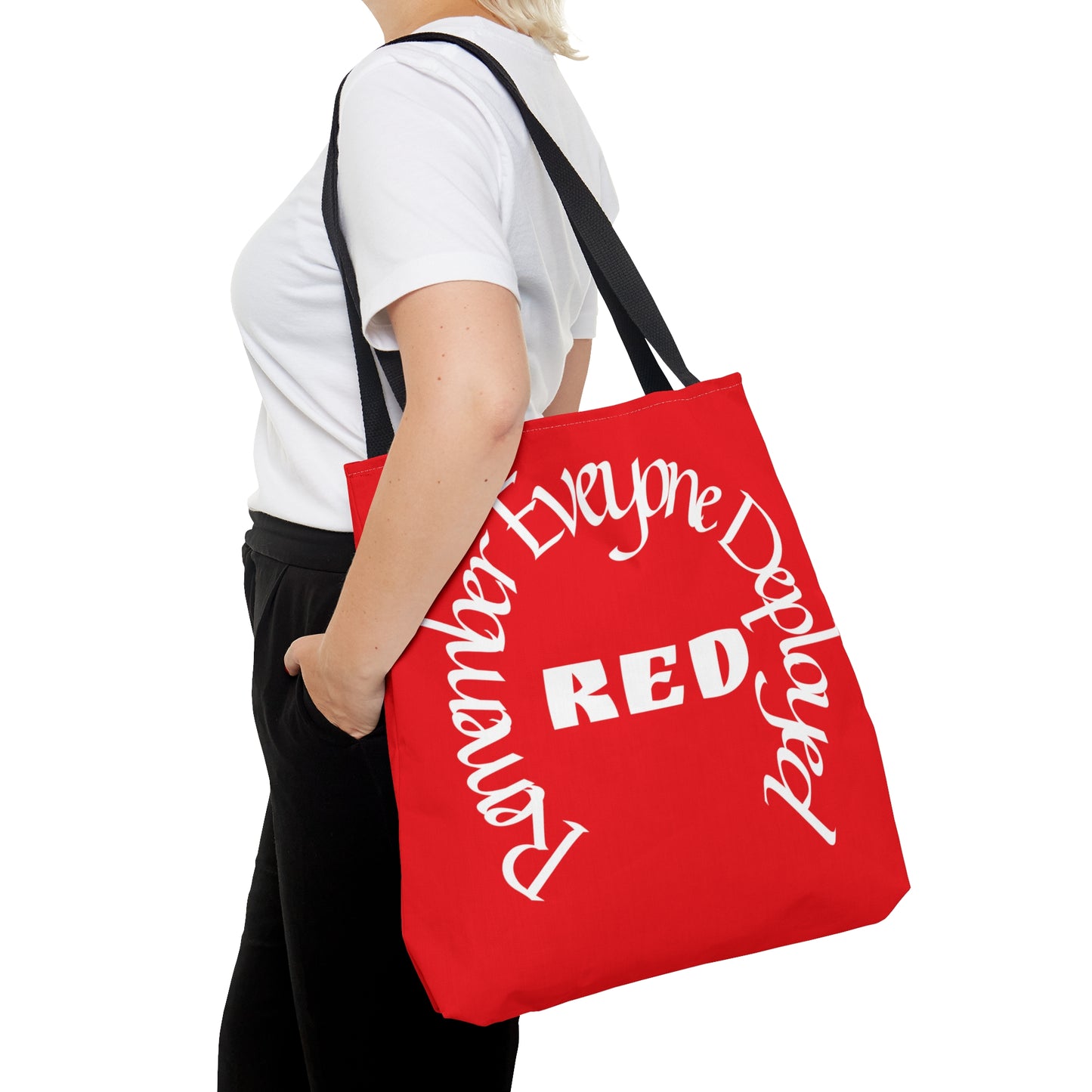 Remember Everyone Deployed Reusable Tote Bag US Army Deployment Navy Marines Coast Guard Eco Friendly