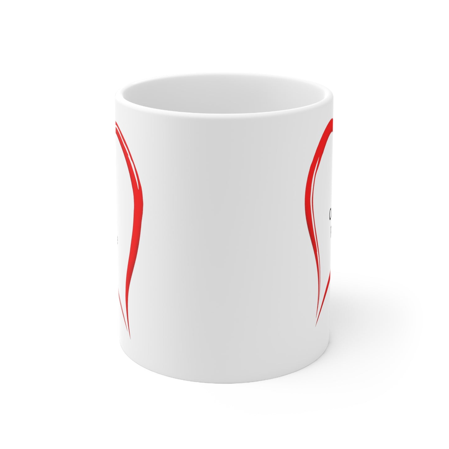 Personalized Conversational Heart Valentines Coffee Mug Personalize With Your Name From