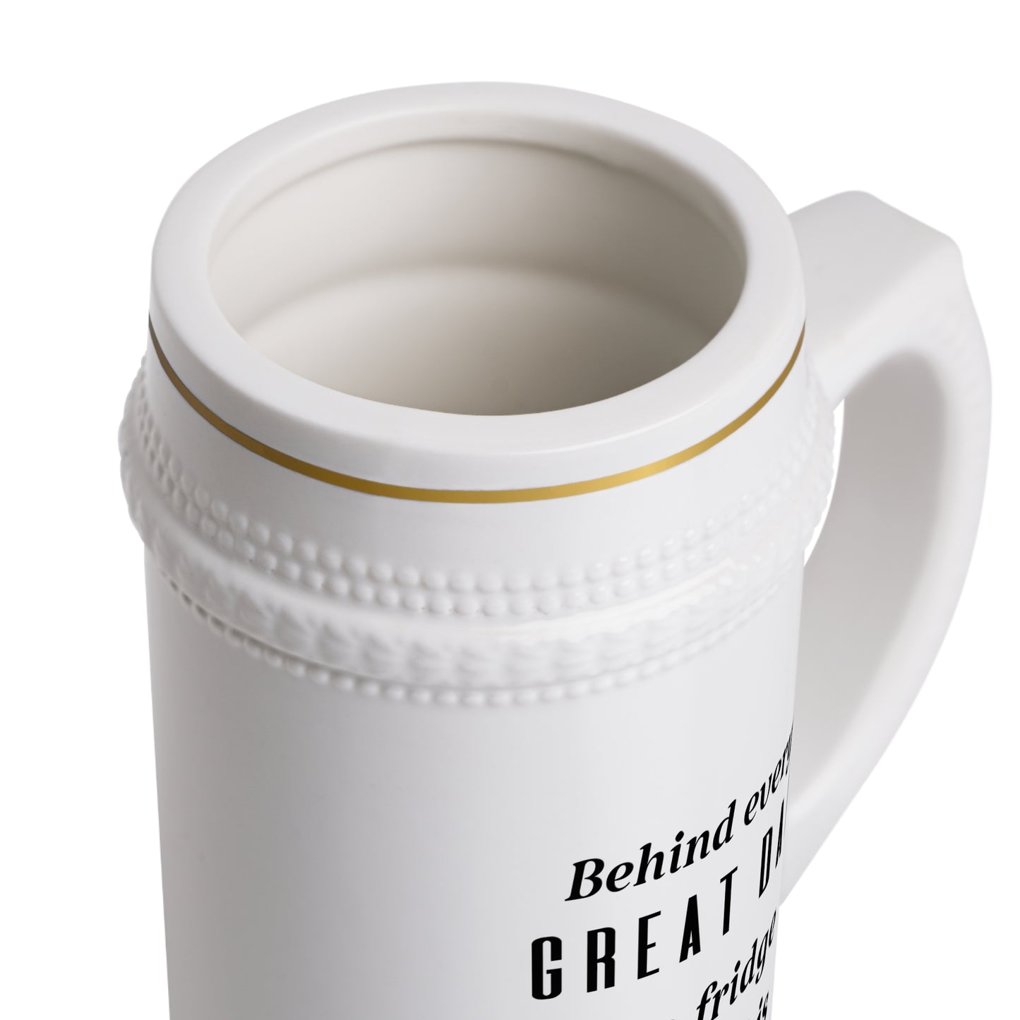 Father's Day Beer Stein - Behind every great dad is a fridge full of his favorite beers.