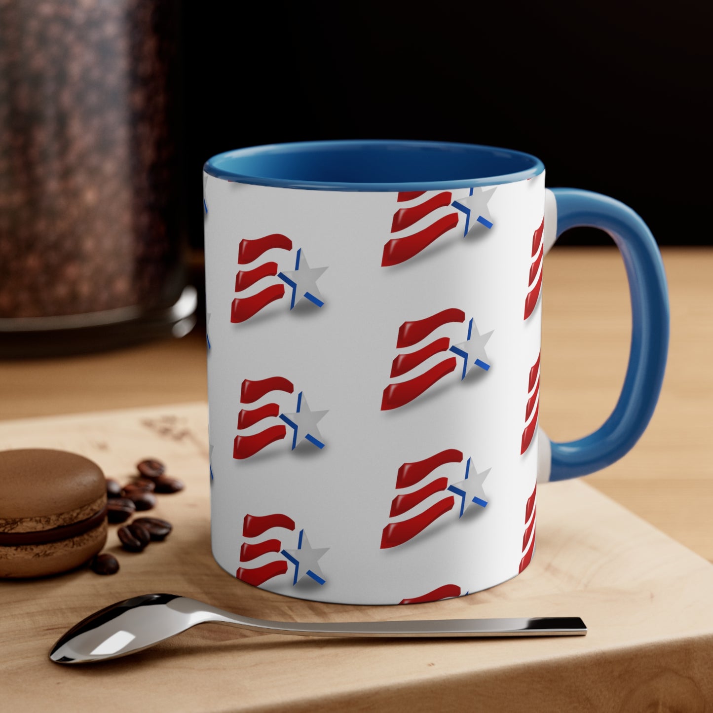 Fourth of July Coffee Mug - Independence Day, Gift Ideas, Patriotic Mug, Freedom, USA Flag Mug, 11 oz, American Flag