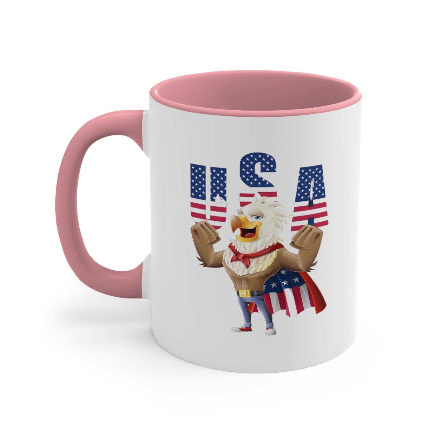 Fourth of July Coffee Mug - USA, Eagle - Patriotic Mug, American Flag Mug, Freedom Mug, Independence Day