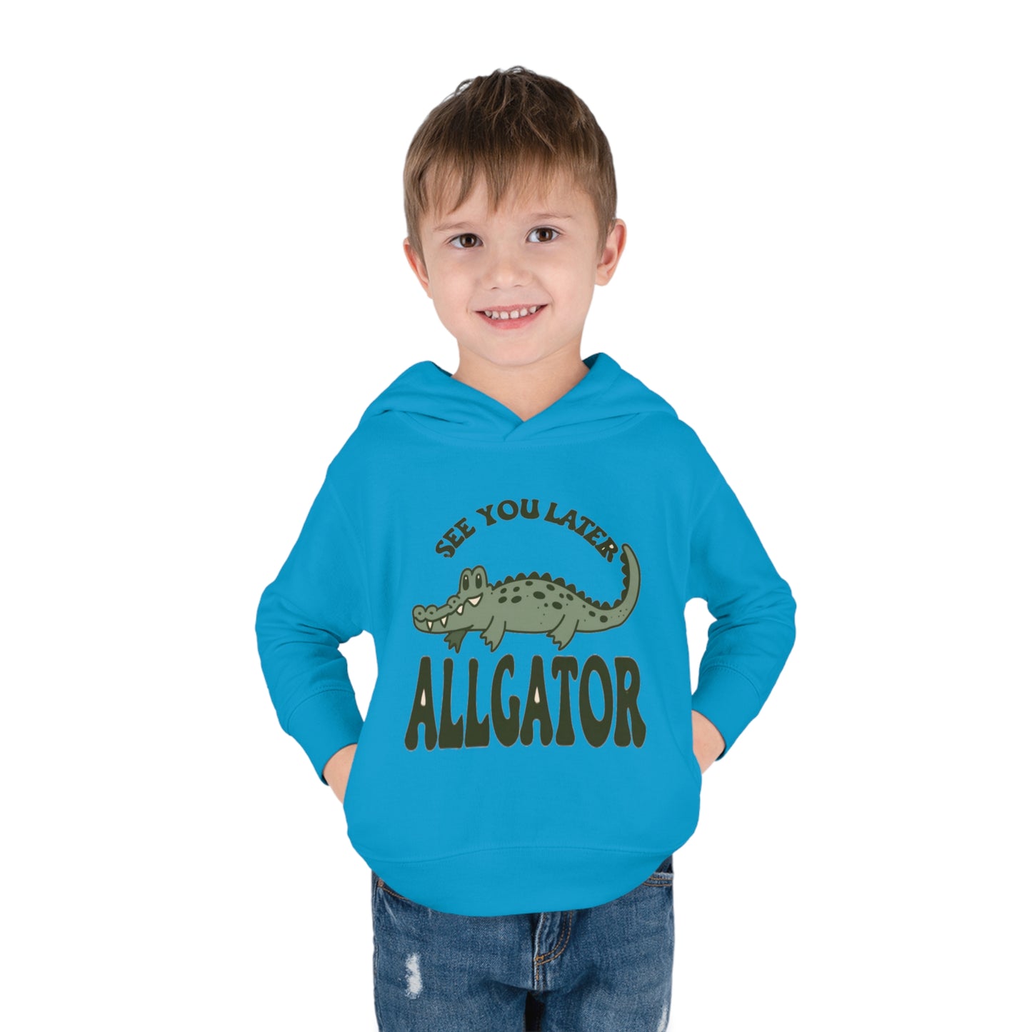 See You Later, Alligator Toddler Hoodie with Cute Cartoon Gator - Snappy Style for Kids