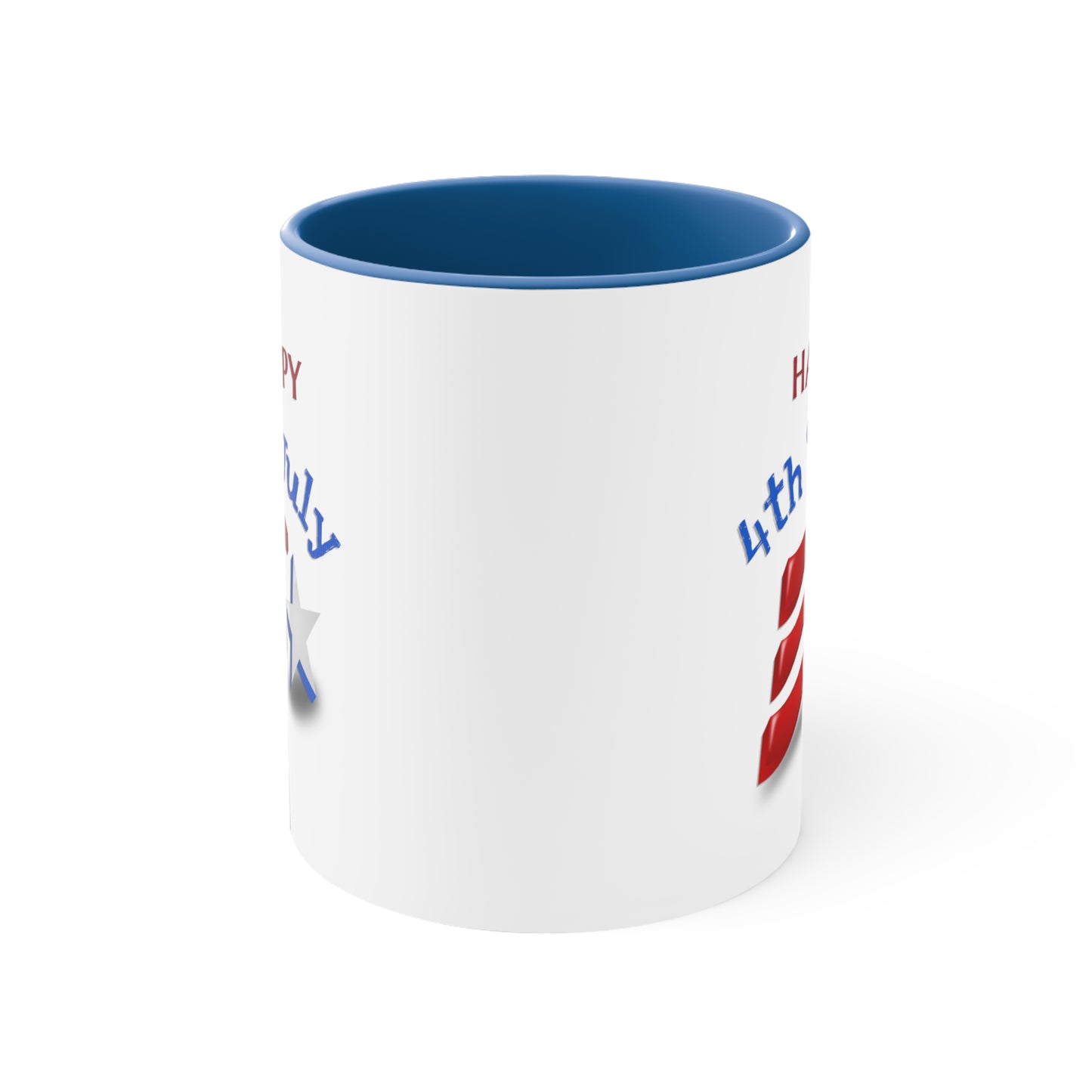 Fourth of July Coffee Mug - Happy 4th of July. - Independence Day, Patriotic Mug, Holiday Drinkware, Patriotic Cup