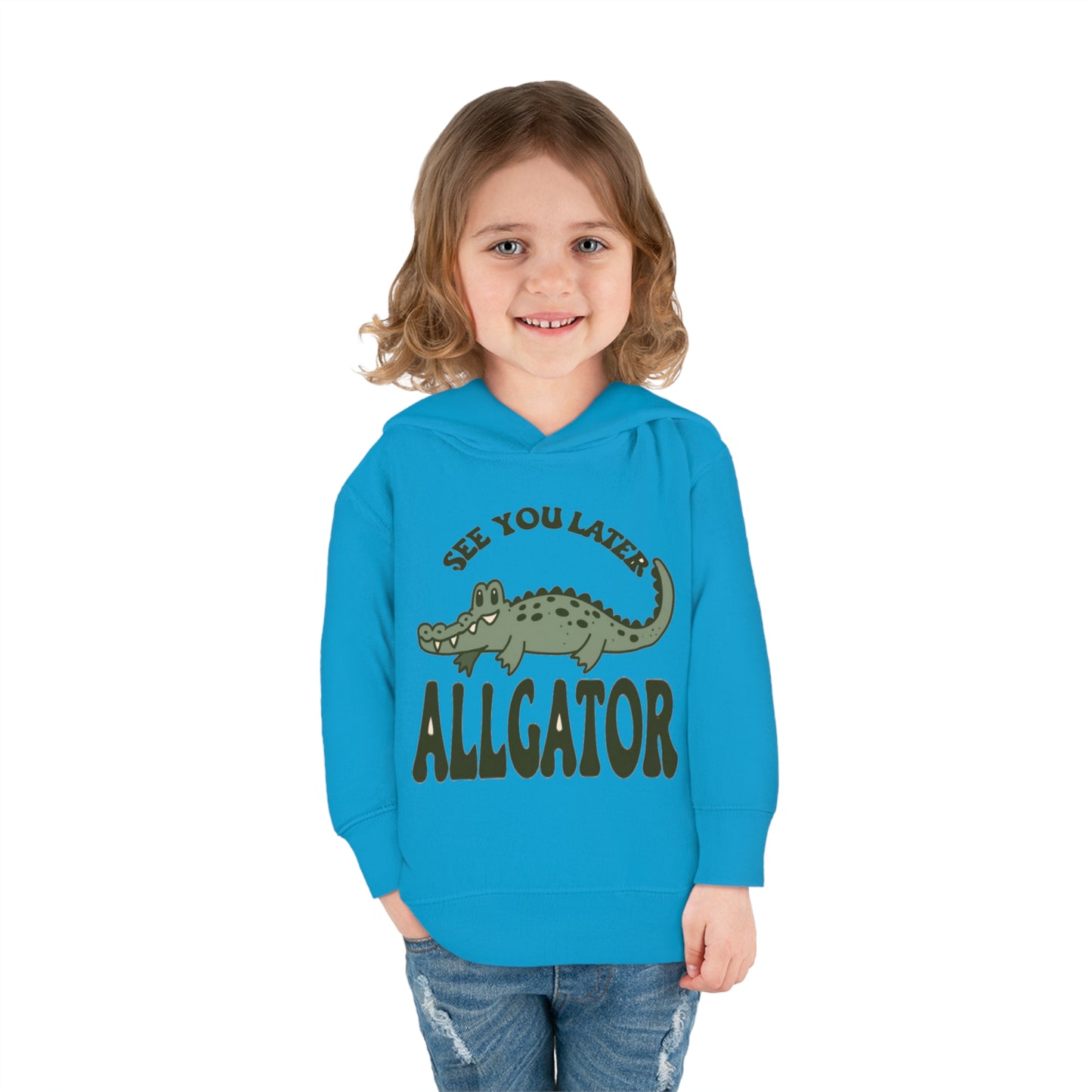 See You Later, Alligator Toddler Hoodie with Cute Cartoon Gator - Snappy Style for Kids