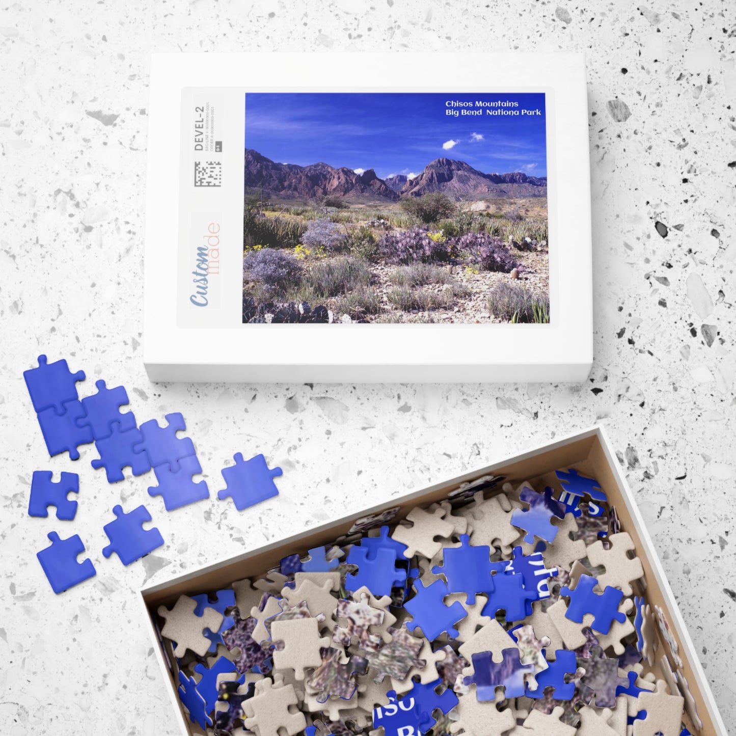 Puzzle US National Parks Series Big Bend Chisos Mountains from Chihuahuan Desert 110 252 520  Pieces Unique Jigsaw Family Adults landscape