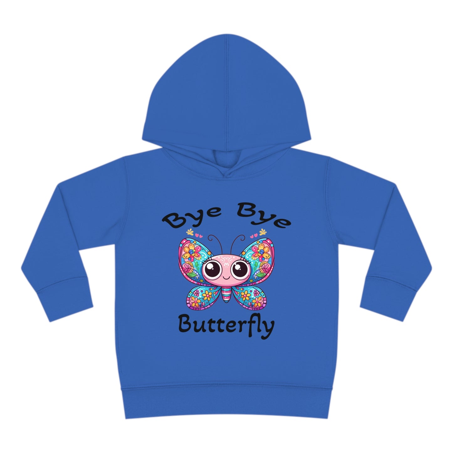 Fun Cute Toddler Hoodie with Cartoonish Butterfly Design, Perfect for Playtime Adventures! Stylish Sweet Grandchild Gift Warm Butterfly