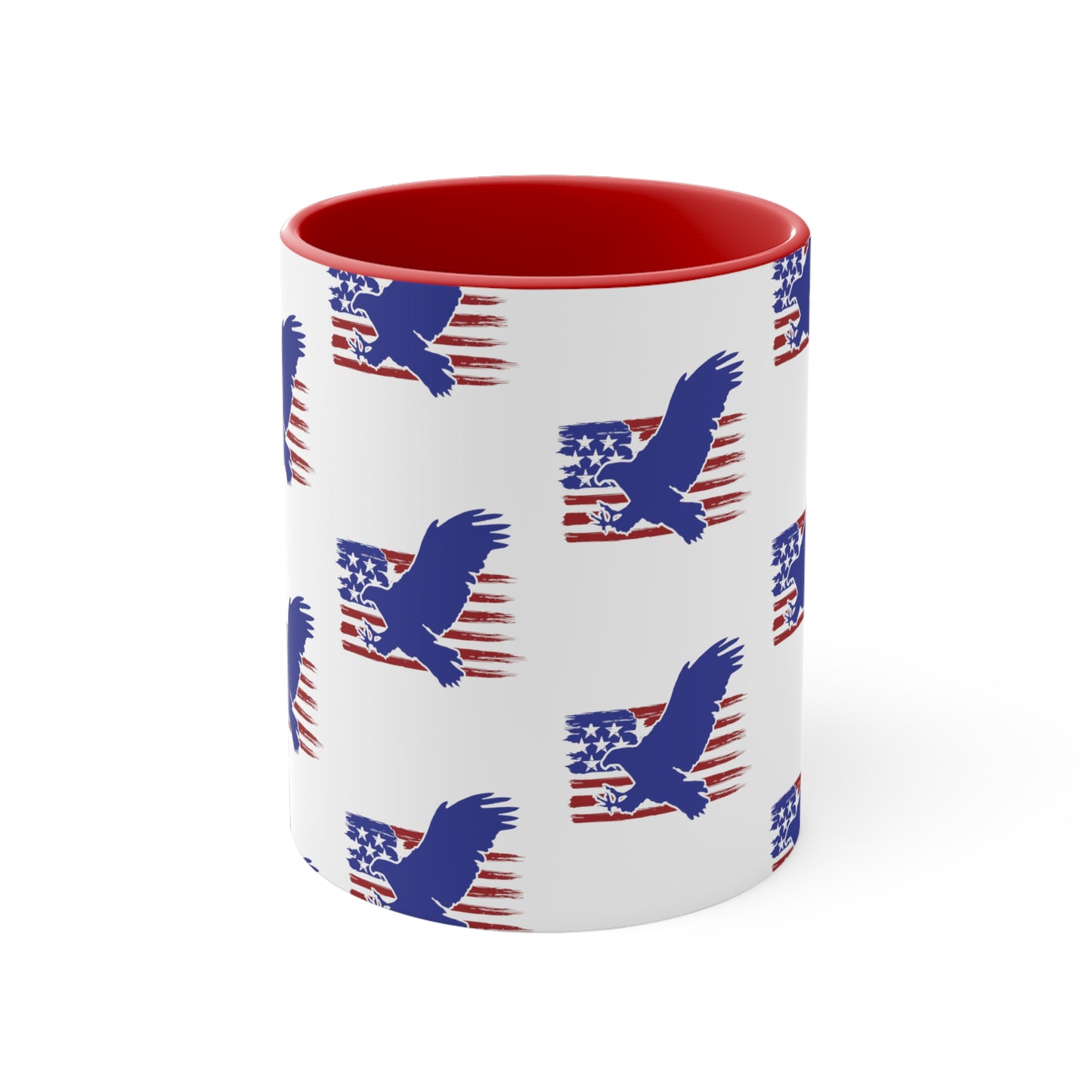 Fourth of July Coffee Mug - Bald Eagle, American Flag - Patriotic Mug, Freedom Mug, 11oz Mug, Independence Day, Sublimation