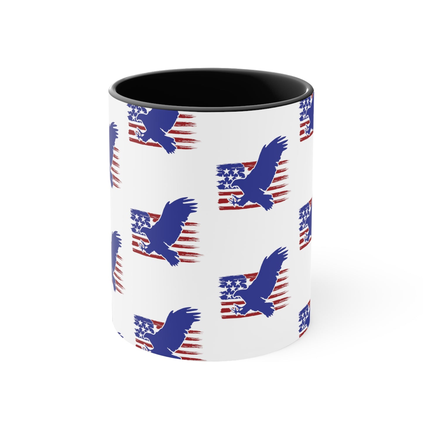 Fourth of July Coffee Mug - Bald Eagle, American Flag - Patriotic Mug, Freedom Mug, 11oz Mug, Independence Day, Sublimation