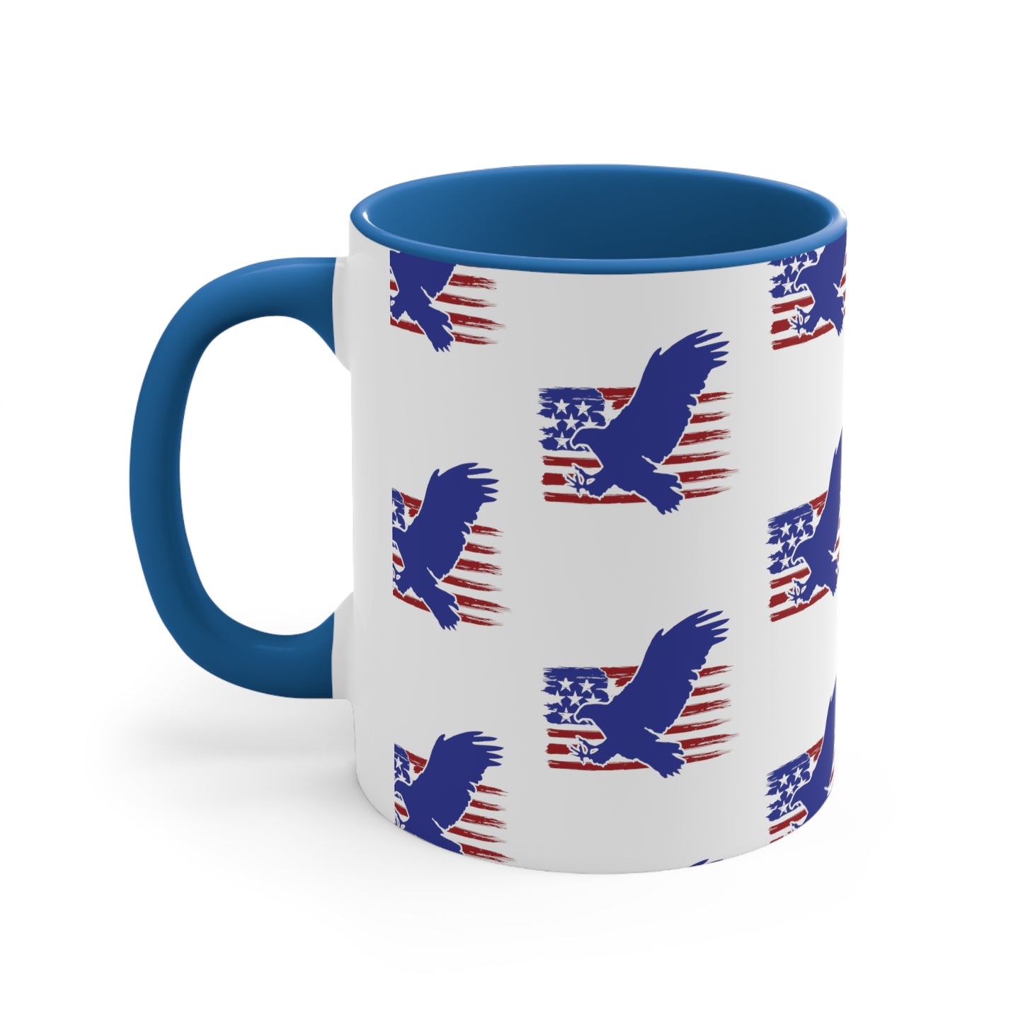 Fourth of July Coffee Mug - Bald Eagle, American Flag - Patriotic Mug, Freedom Mug, 11oz Mug, Independence Day, Sublimation